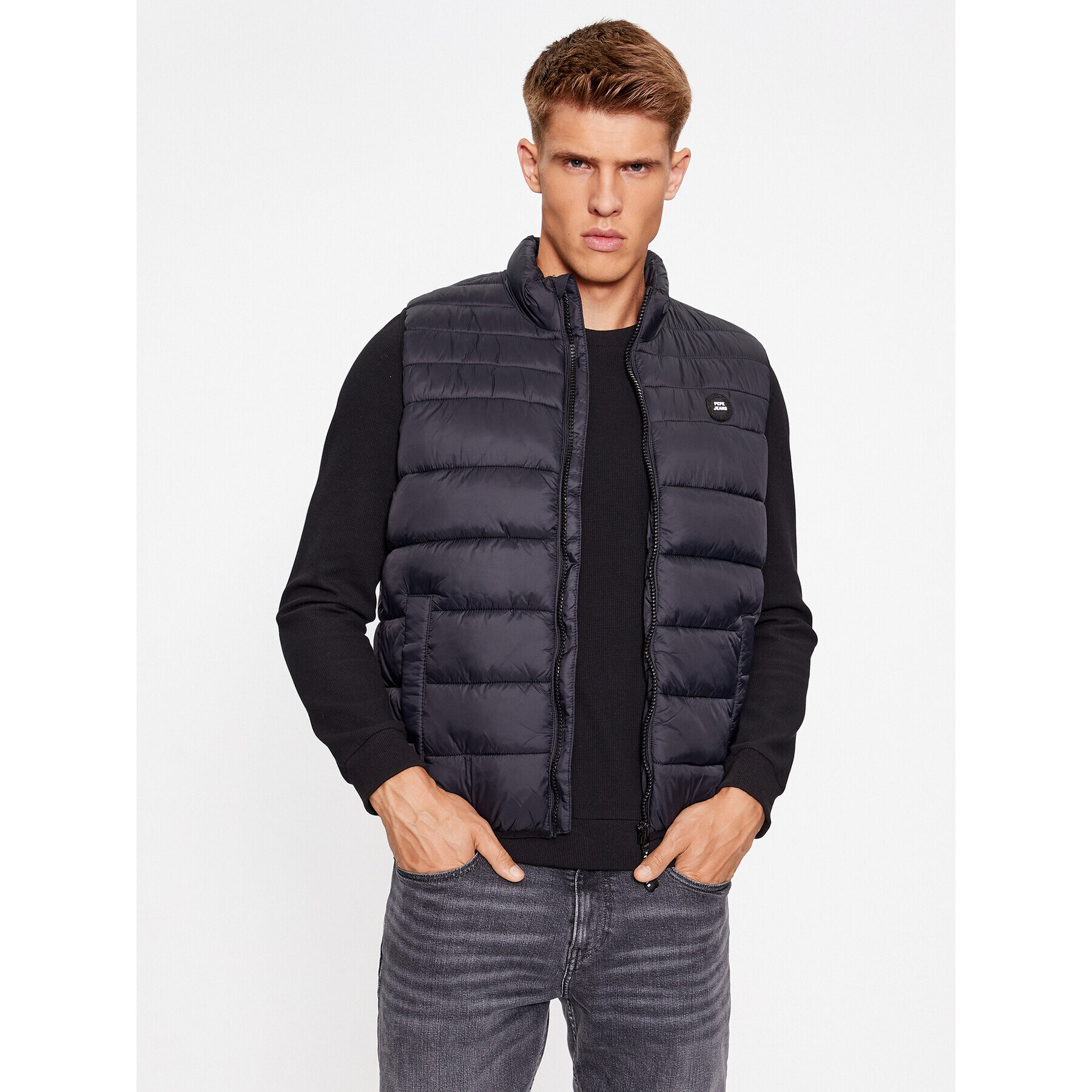 Pepe Jeans Елек Balle Gillet PM402862 Черен Regular Fit - Pepit.bg