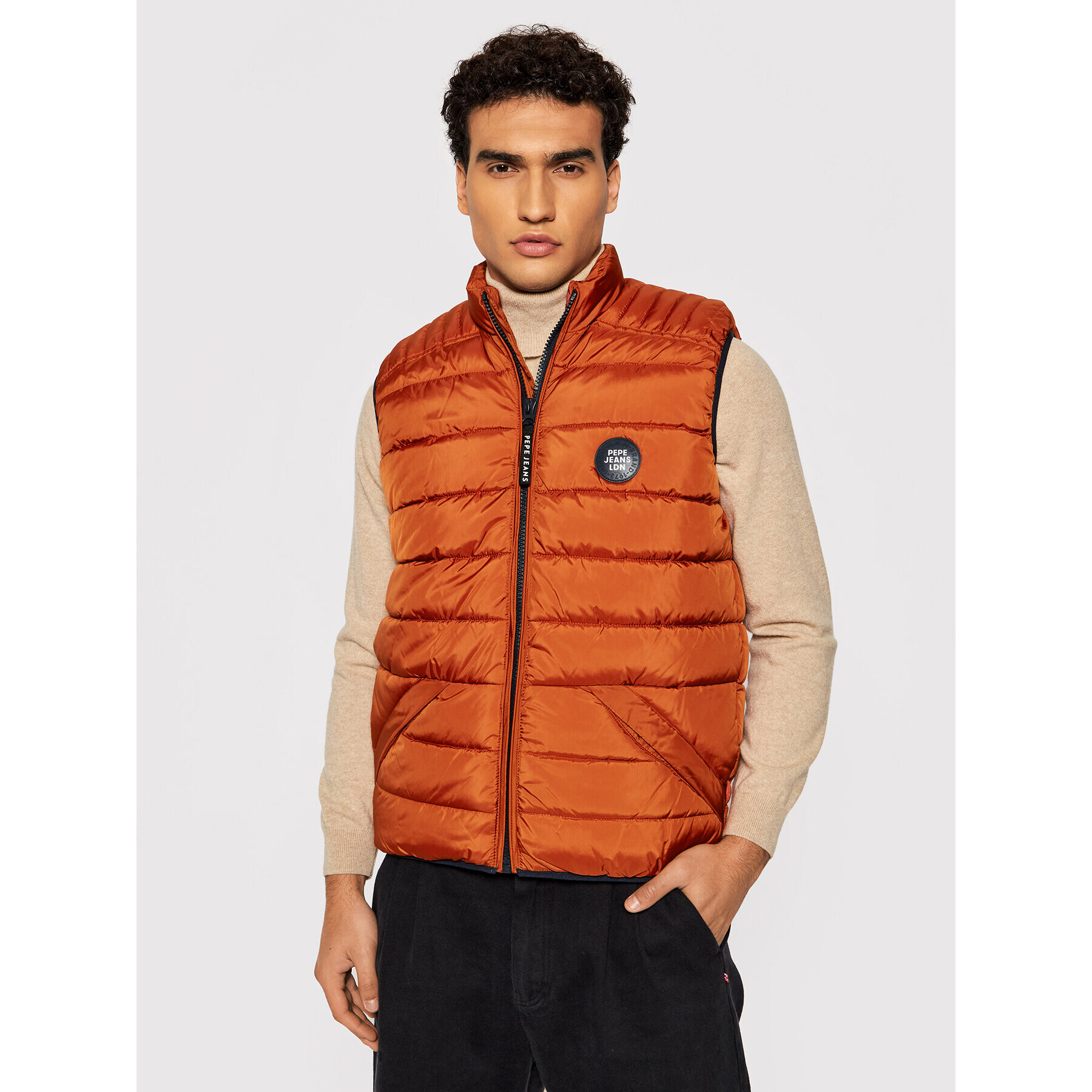 Pepe Jeans Елек Heinrich PM402449 Оранжев Regular Fit - Pepit.bg