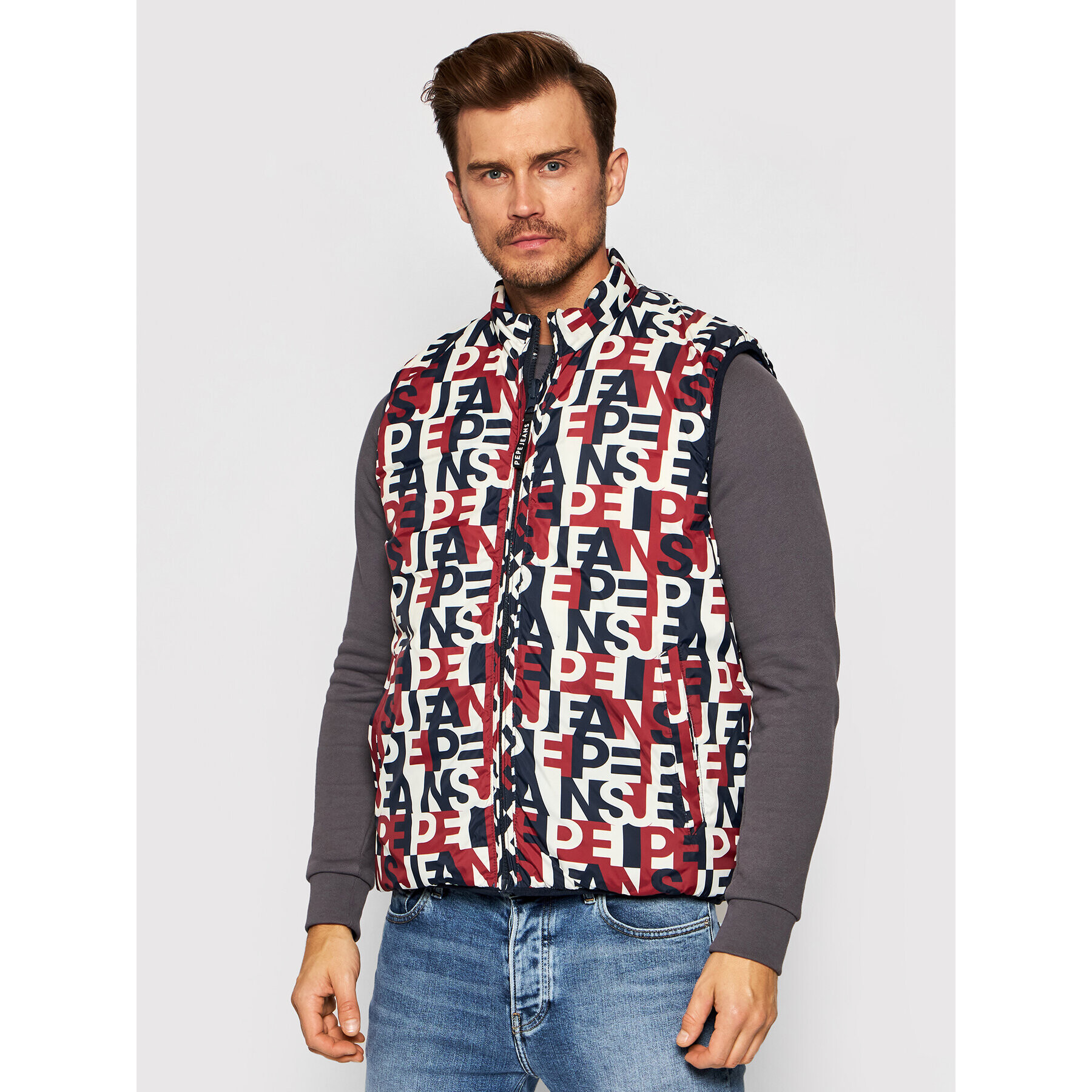 Pepe Jeans Елек Heinrich PM402462 Тъмносин Regular Fit - Pepit.bg