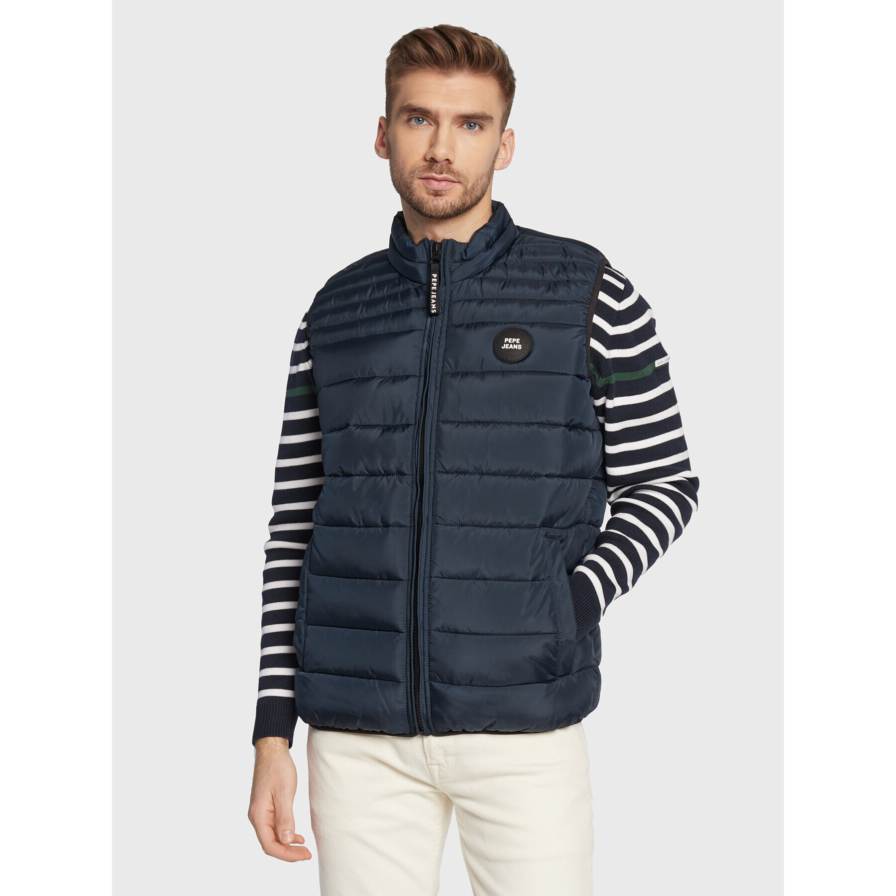 Pepe Jeans Елек Jack PM402590 Тъмносин Regular Fit - Pepit.bg