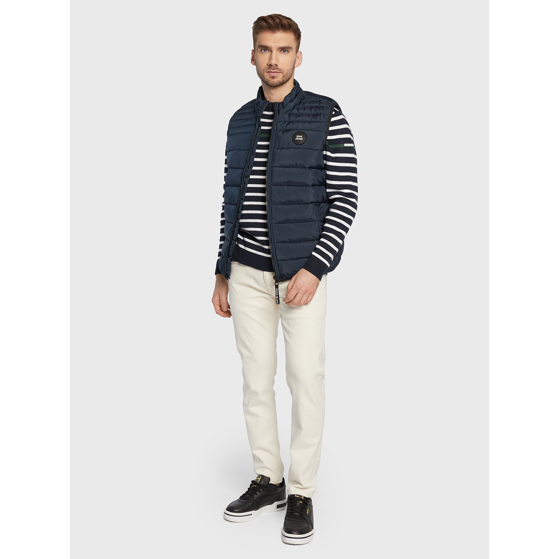 Pepe Jeans Елек Jack PM402590 Тъмносин Regular Fit - Pepit.bg