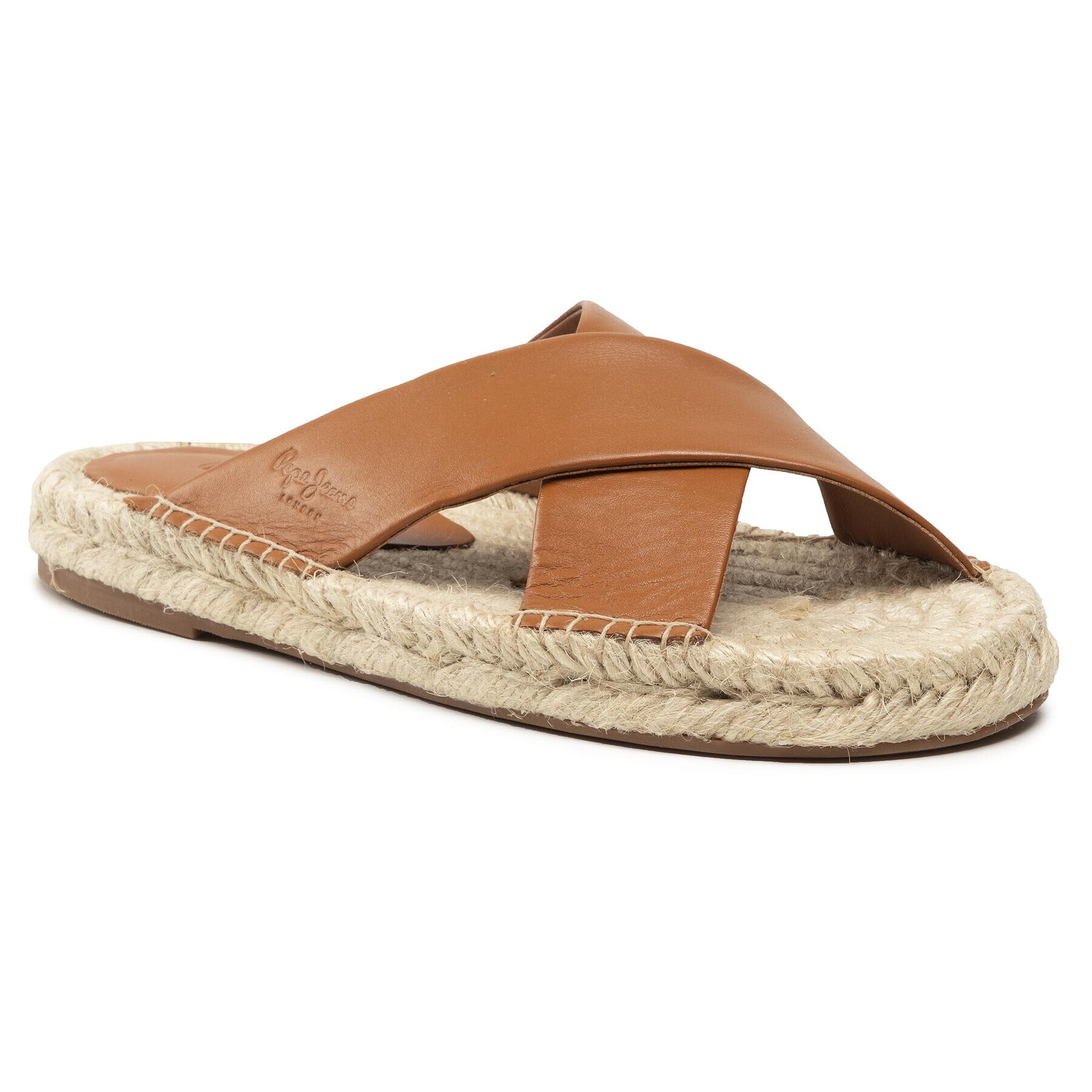 Pepe Jeans Еспадрили Holly Crossed PLS90215 Кафяв - Pepit.bg