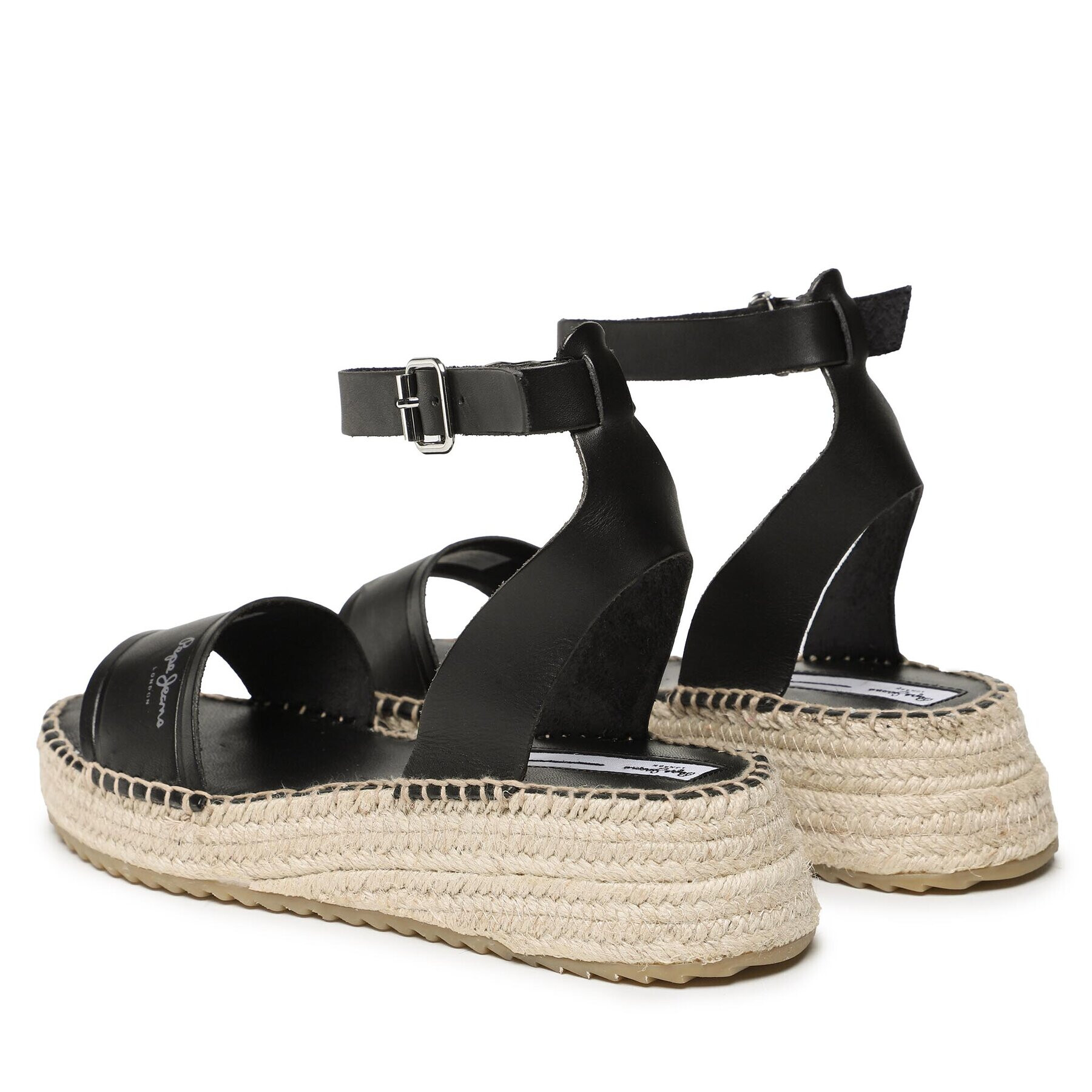 Pepe Jeans Еспадрили Kate Emboed PLS90591 Черен - Pepit.bg