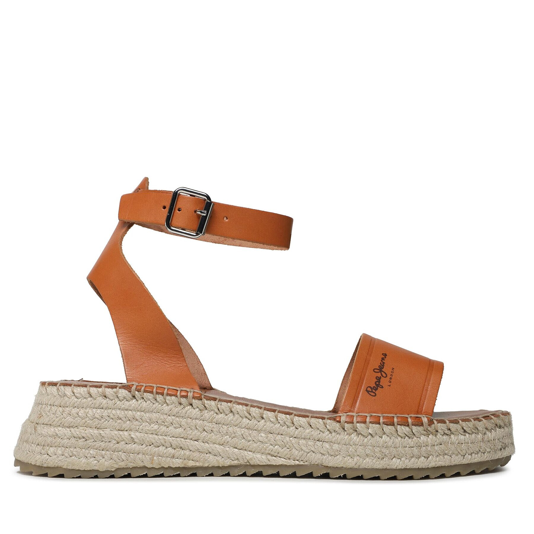 Pepe Jeans Еспадрили Kate Emboed PLS90591 Кафяв - Pepit.bg