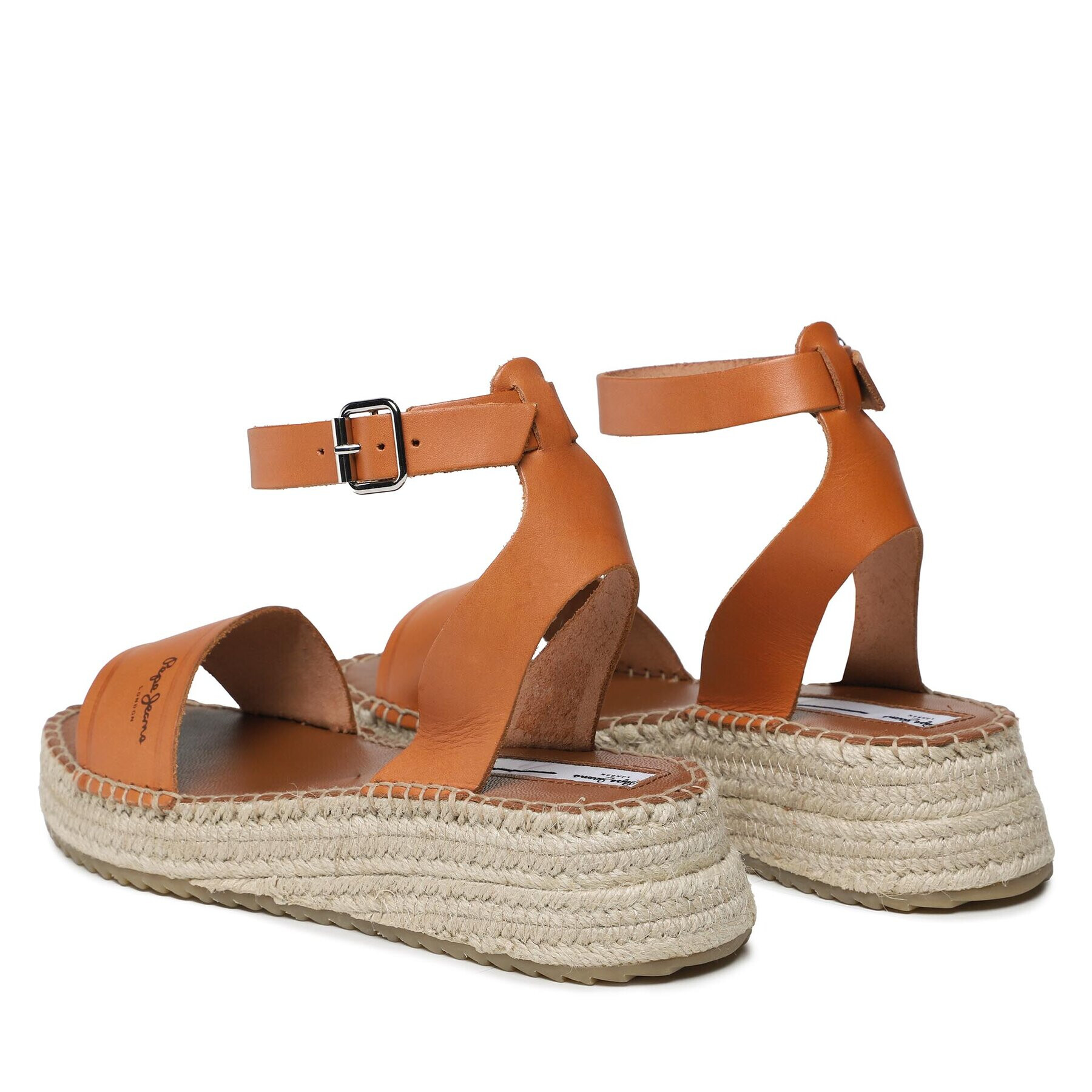 Pepe Jeans Еспадрили Kate Emboed PLS90591 Кафяв - Pepit.bg