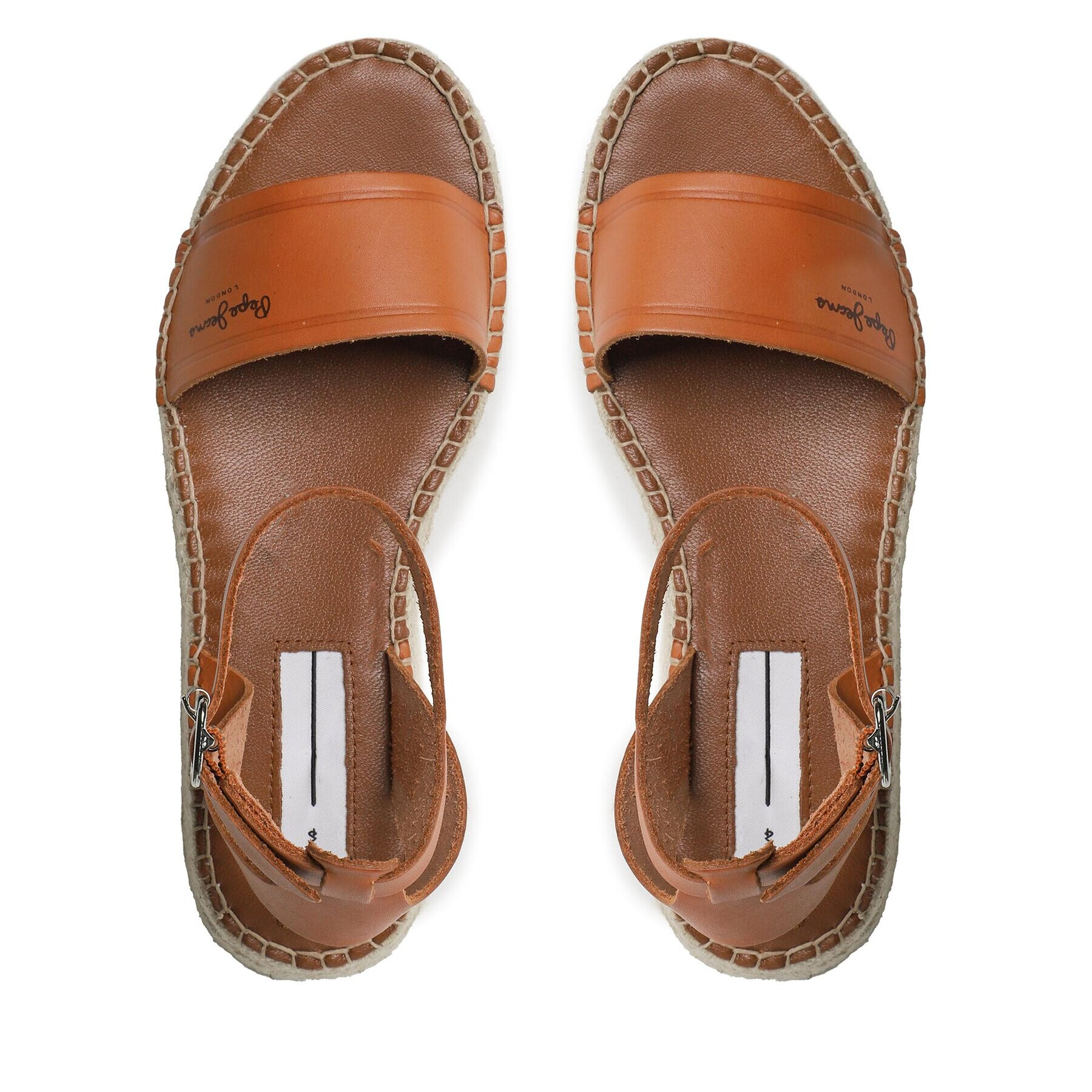 Pepe Jeans Еспадрили Kate Emboed PLS90591 Кафяв - Pepit.bg