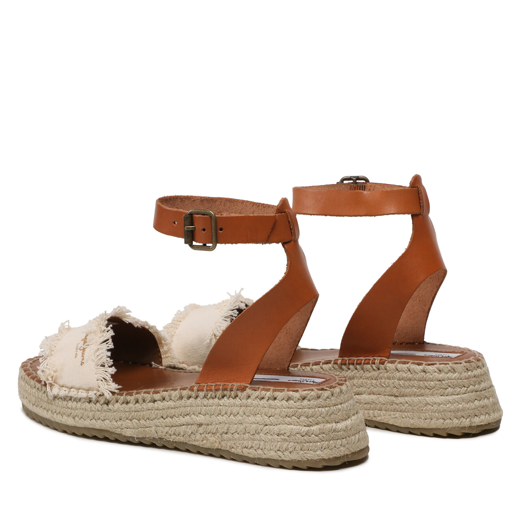 Pepe Jeans Еспадрили Kate Fabric PLS90592 Бял - Pepit.bg
