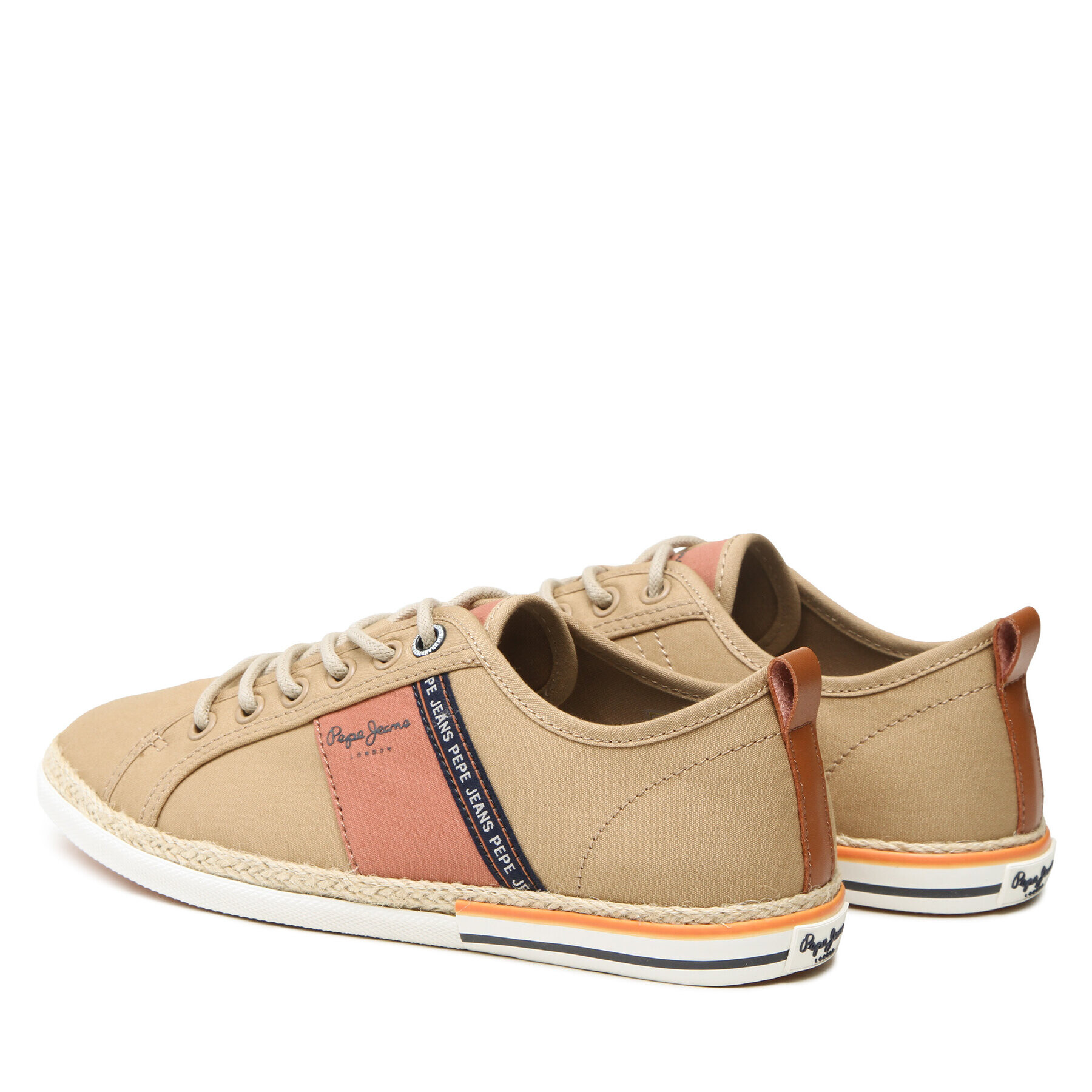 Pepe Jeans Еспадрили Maoui Tape Sunset PMS30916 Кафяв - Pepit.bg