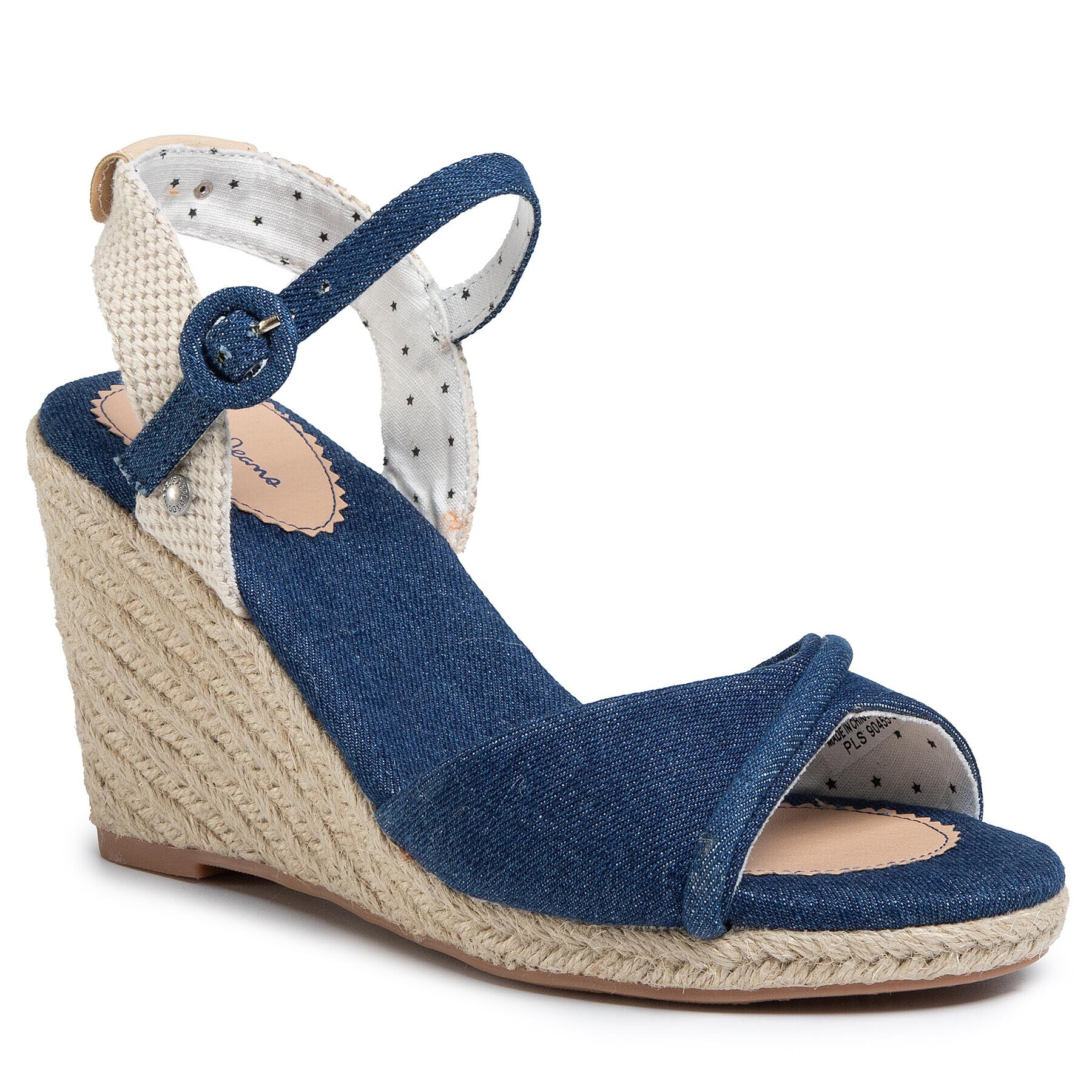 Pepe Jeans Еспадрили Shark Denim20 PLS90455 Тъмносин - Pepit.bg