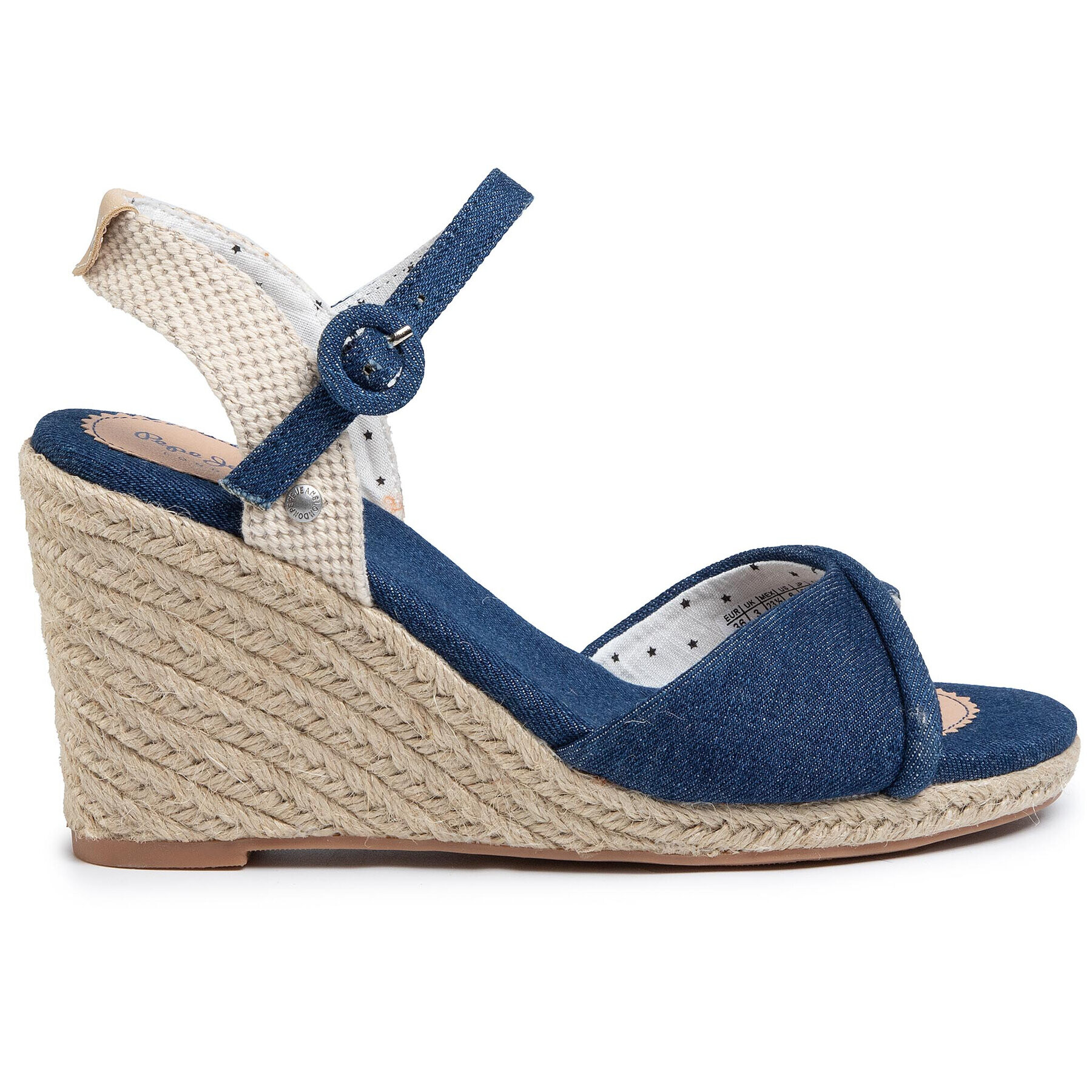 Pepe Jeans Еспадрили Shark Denim20 PLS90455 Тъмносин - Pepit.bg