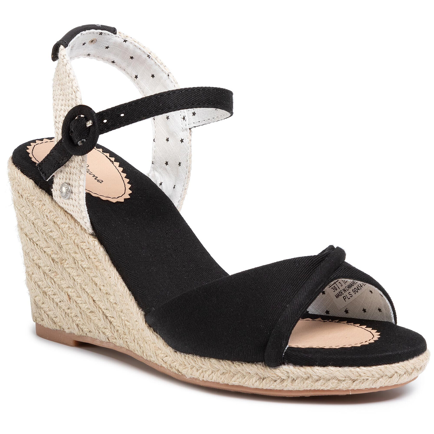 Pepe Jeans Еспадрили Shark Lady PLS90454 Черен - Pepit.bg