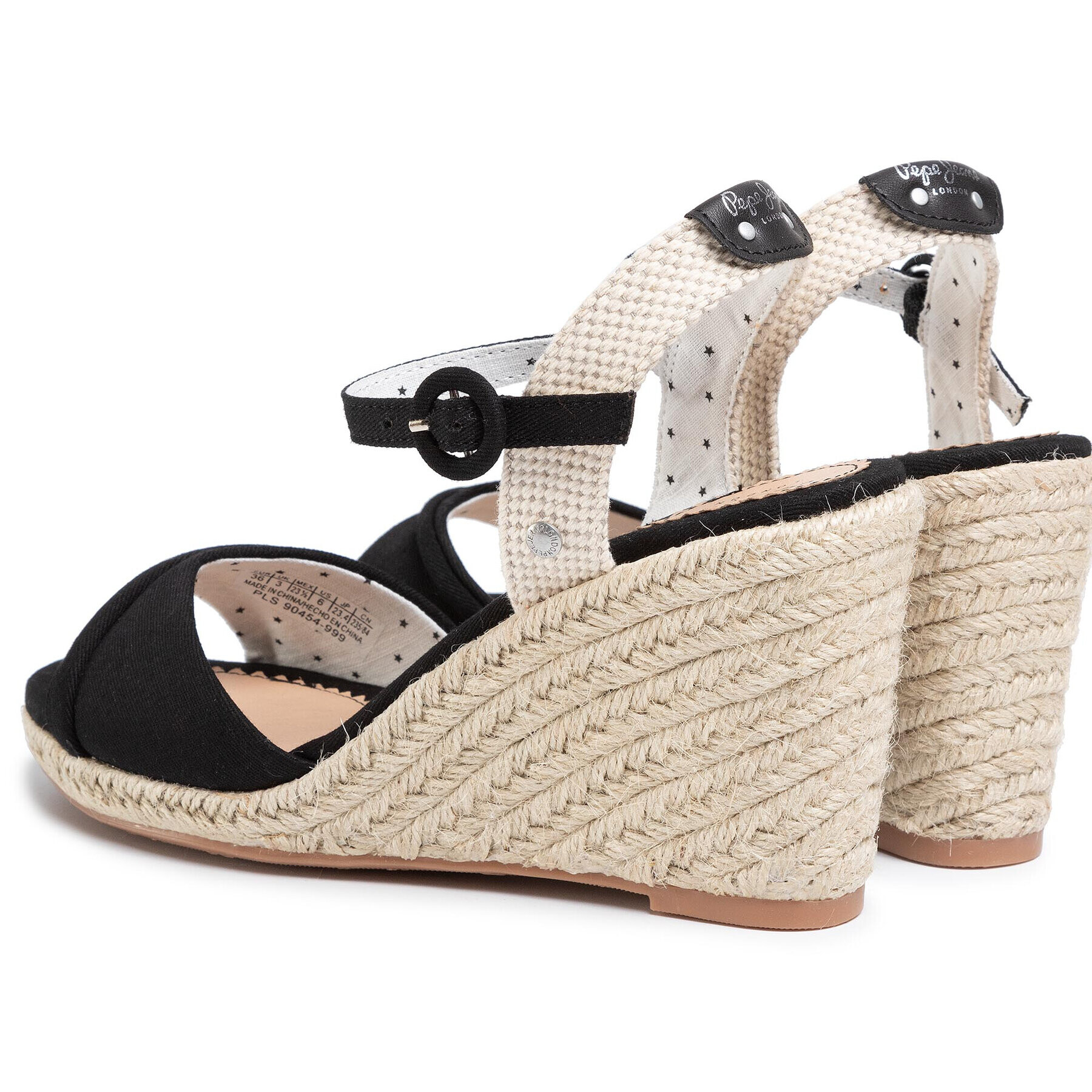 Pepe Jeans Еспадрили Shark Lady PLS90454 Черен - Pepit.bg