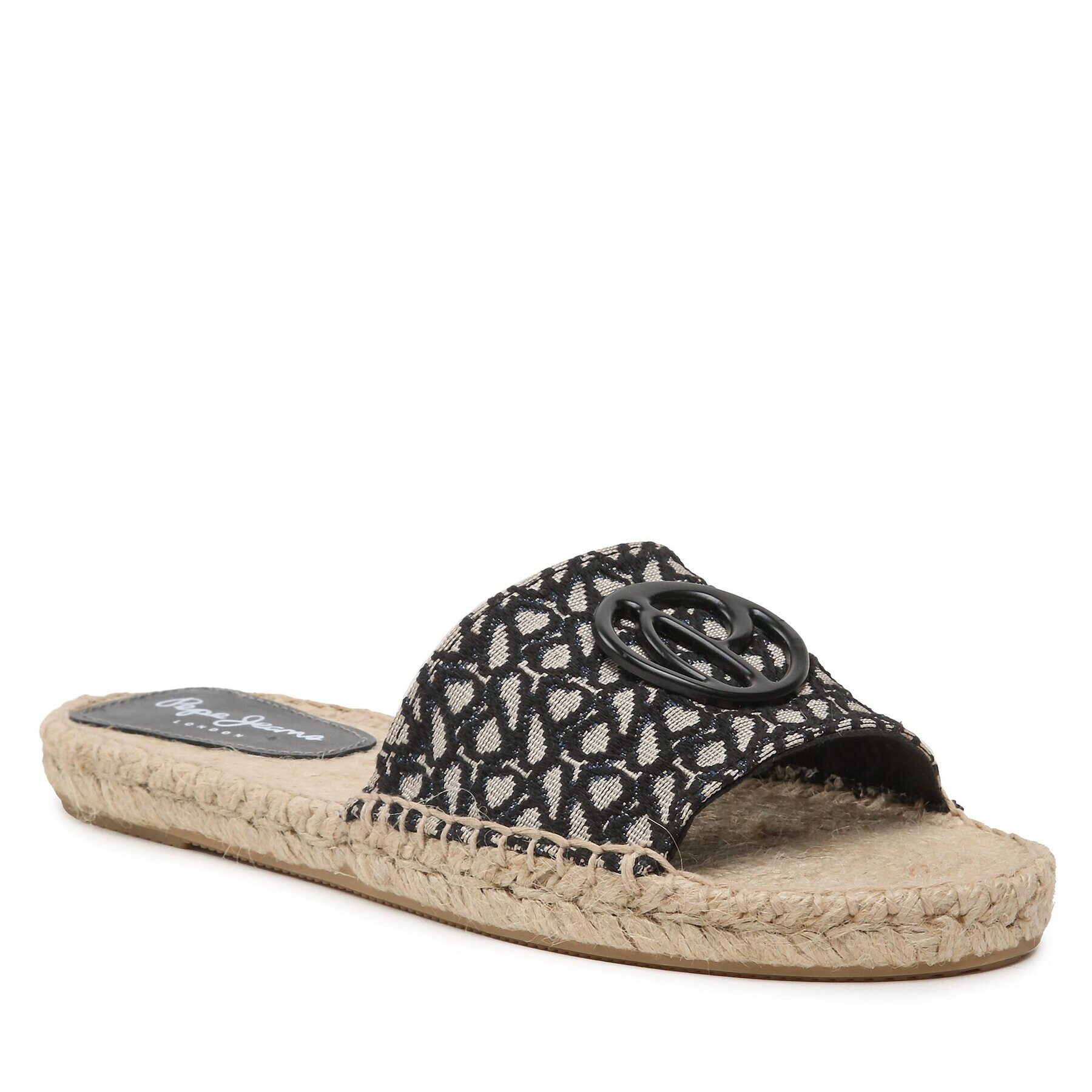 Pepe Jeans Еспадрили Siva Jacquard PLS90593 Черен - Pepit.bg