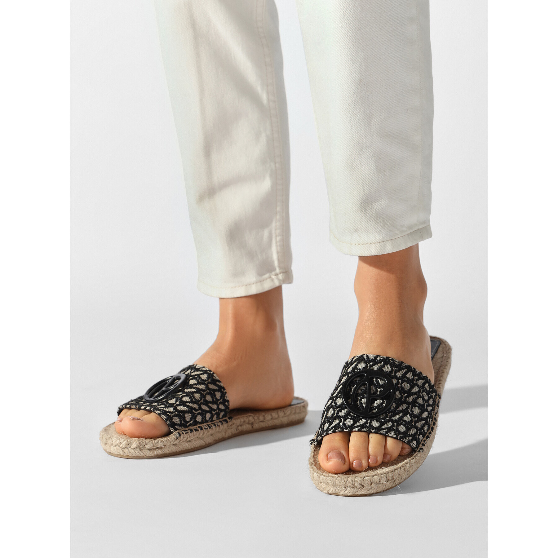 Pepe Jeans Еспадрили Siva Jacquard PLS90593 Черен - Pepit.bg
