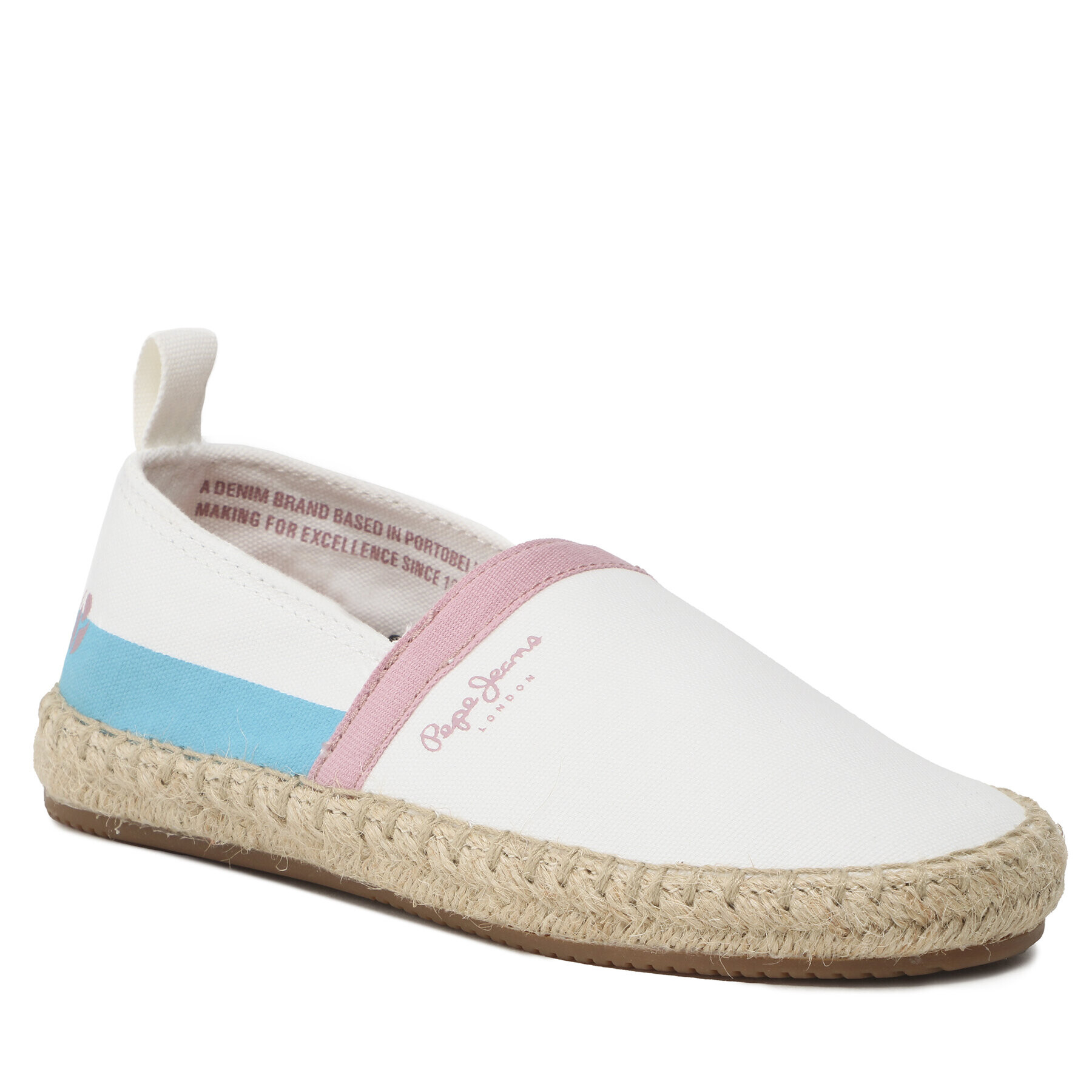 Pepe Jeans Еспадрили Tourist Camp G PGS10171 Бял - Pepit.bg