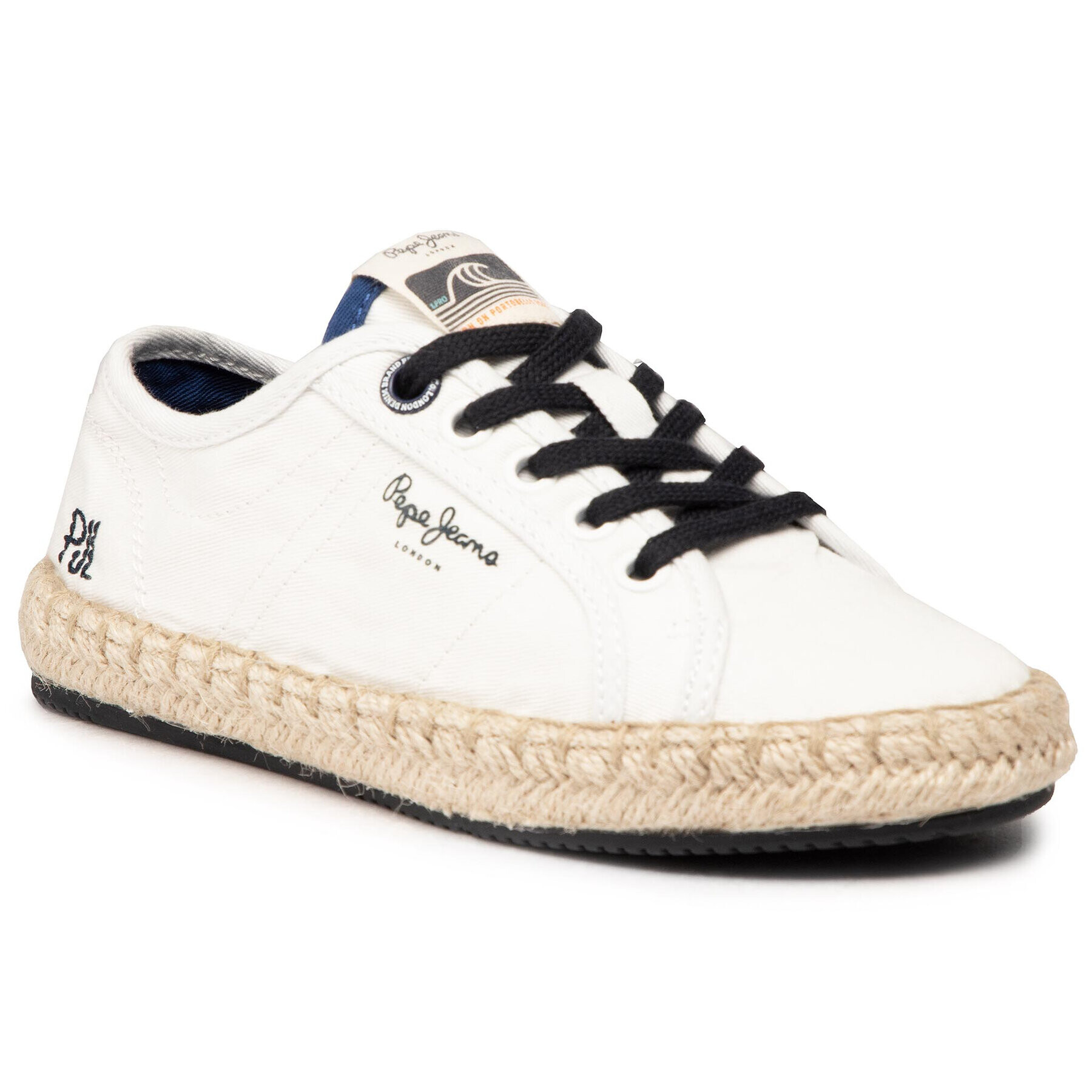 Pepe Jeans Еспадрили Tourist Combi Boy PBS10093 Бял - Pepit.bg