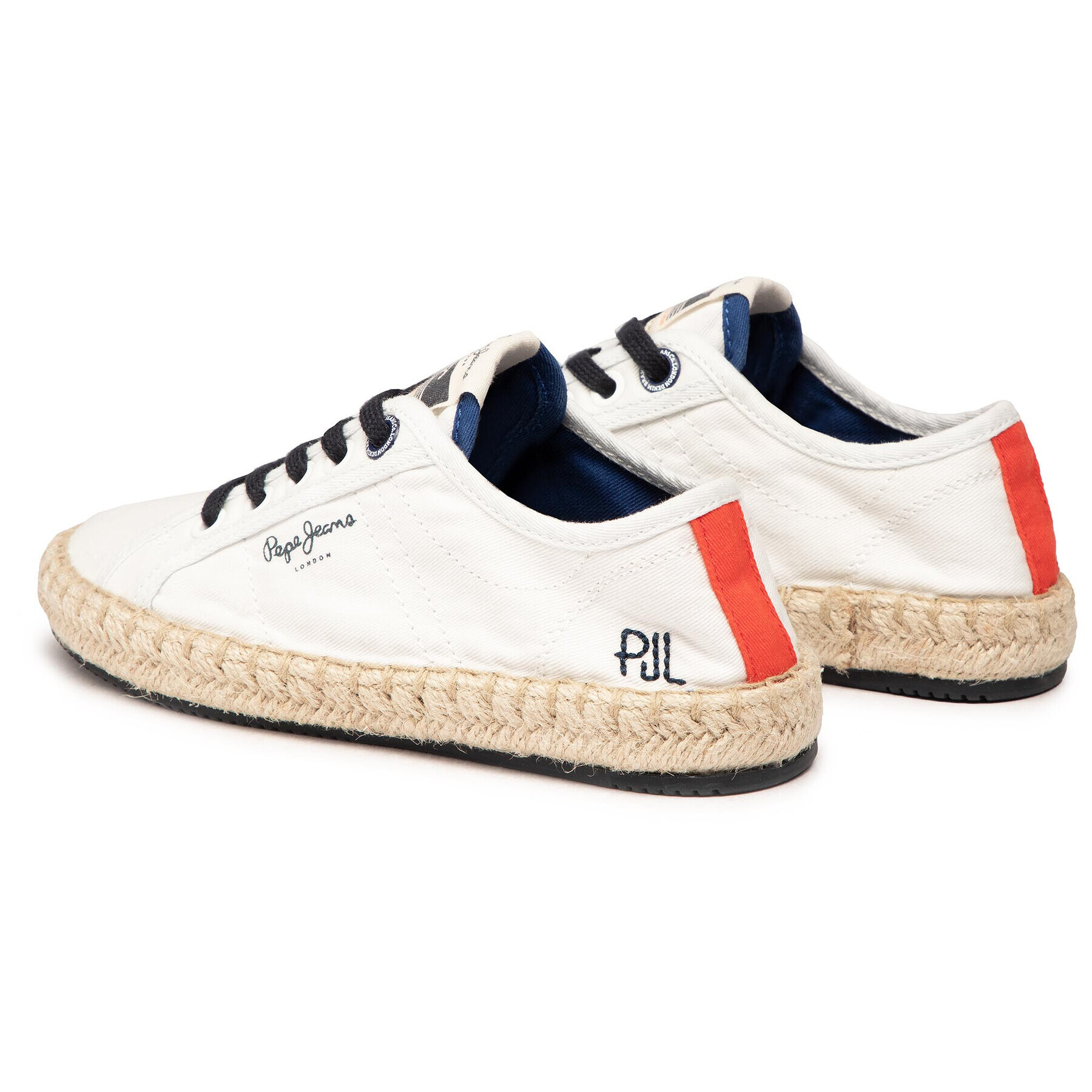Pepe Jeans Еспадрили Tourist Combi Boy PBS10093 Бял - Pepit.bg