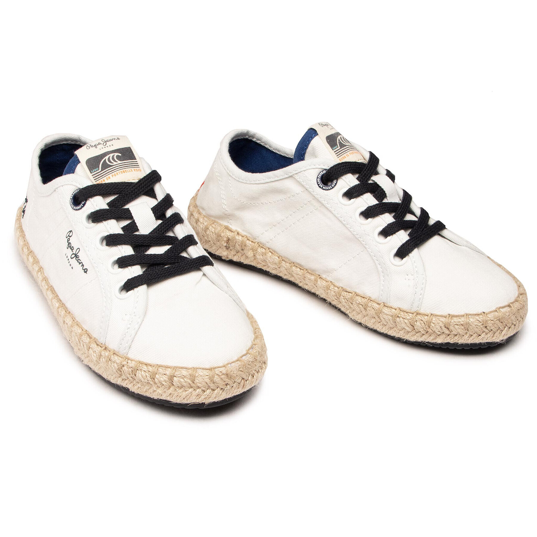Pepe Jeans Еспадрили Tourist Combi Boy PBS10093 Бял - Pepit.bg