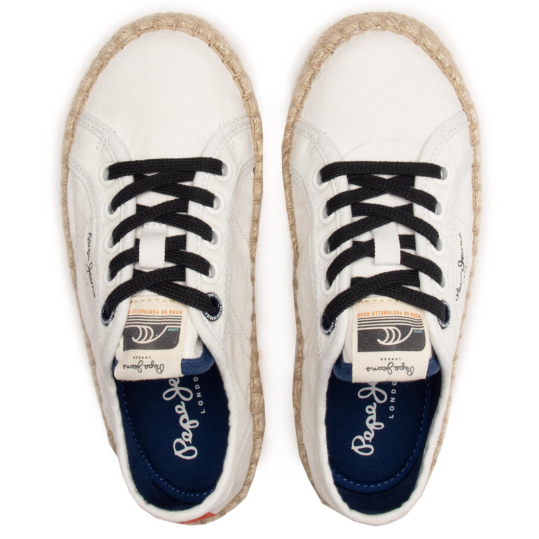 Pepe Jeans Еспадрили Tourist Combi Boy PBS10093 Бял - Pepit.bg