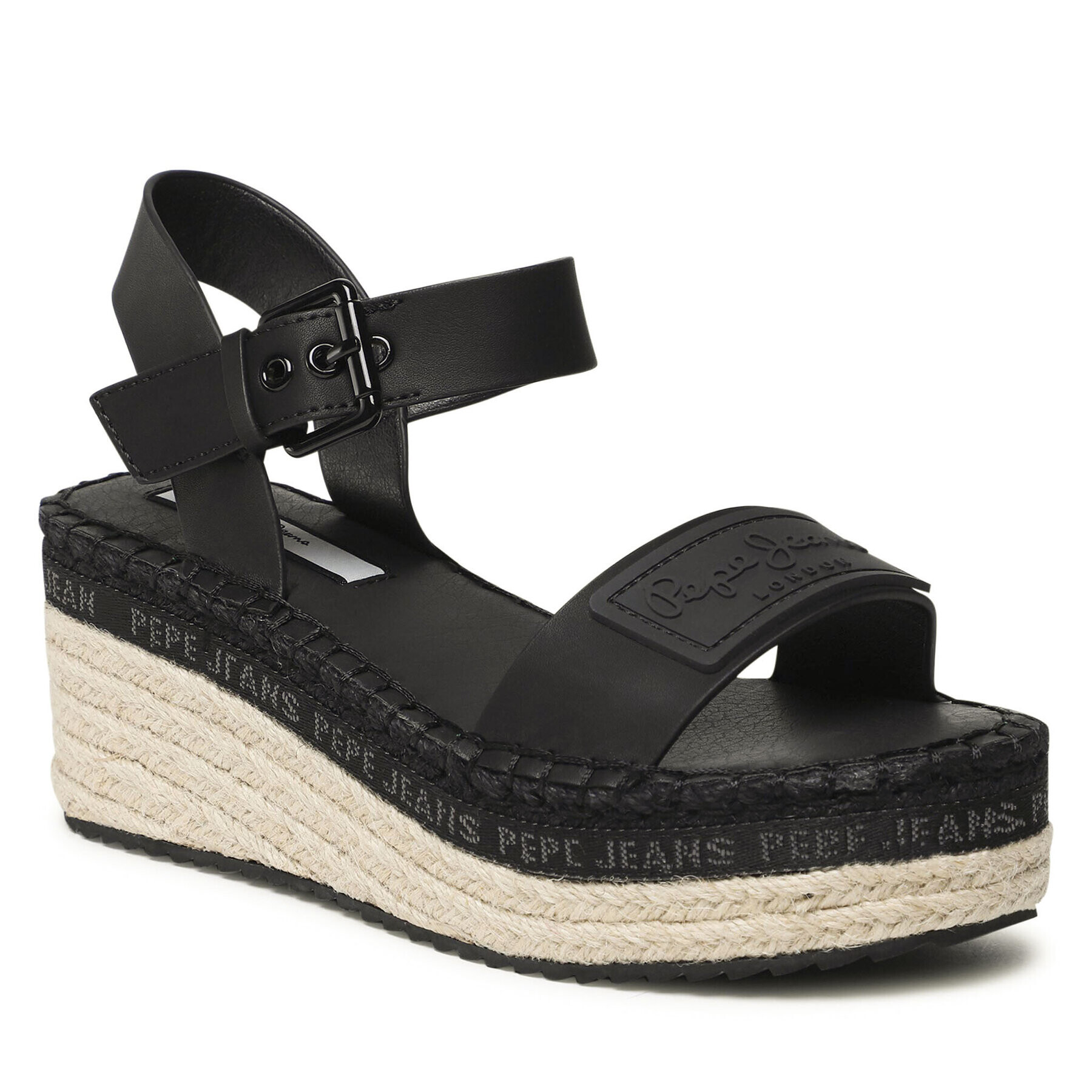 Pepe Jeans Еспадрили Witney Brand PLS90576 Черен - Pepit.bg