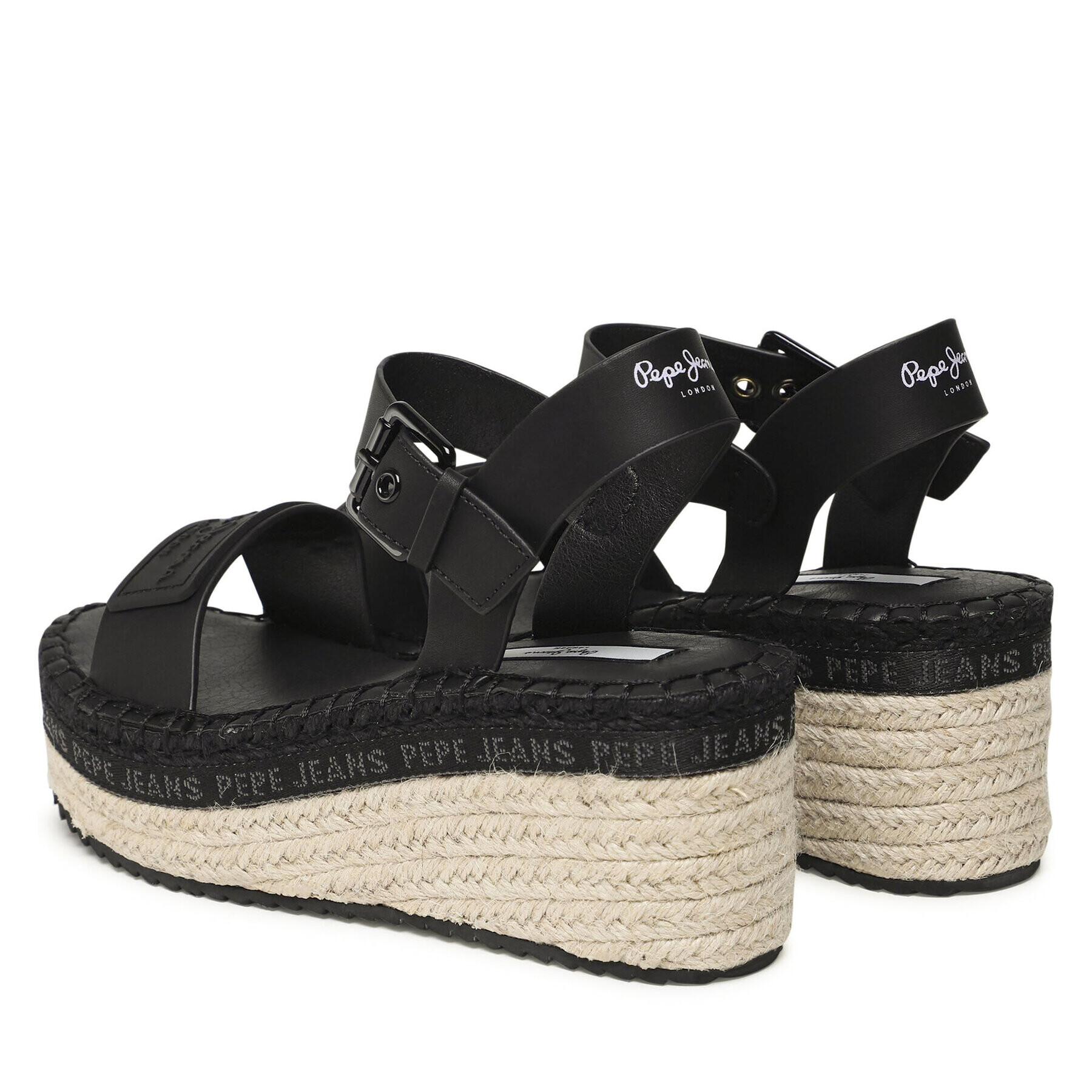 Pepe Jeans Еспадрили Witney Brand PLS90576 Черен - Pepit.bg