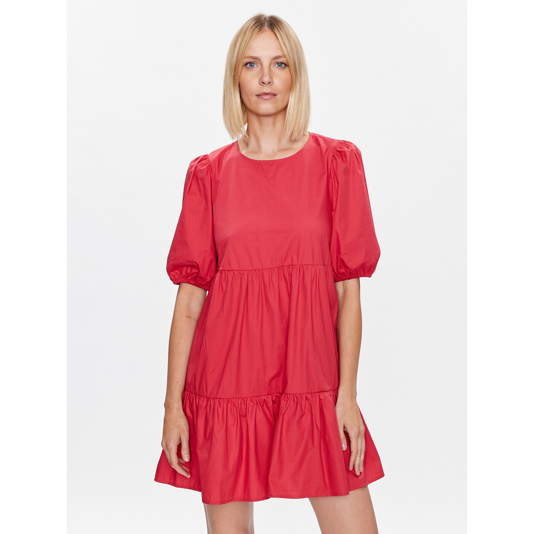 Pepe Jeans Ежедневна рокля Bella PL953238 Червен Regular Fit - Pepit.bg