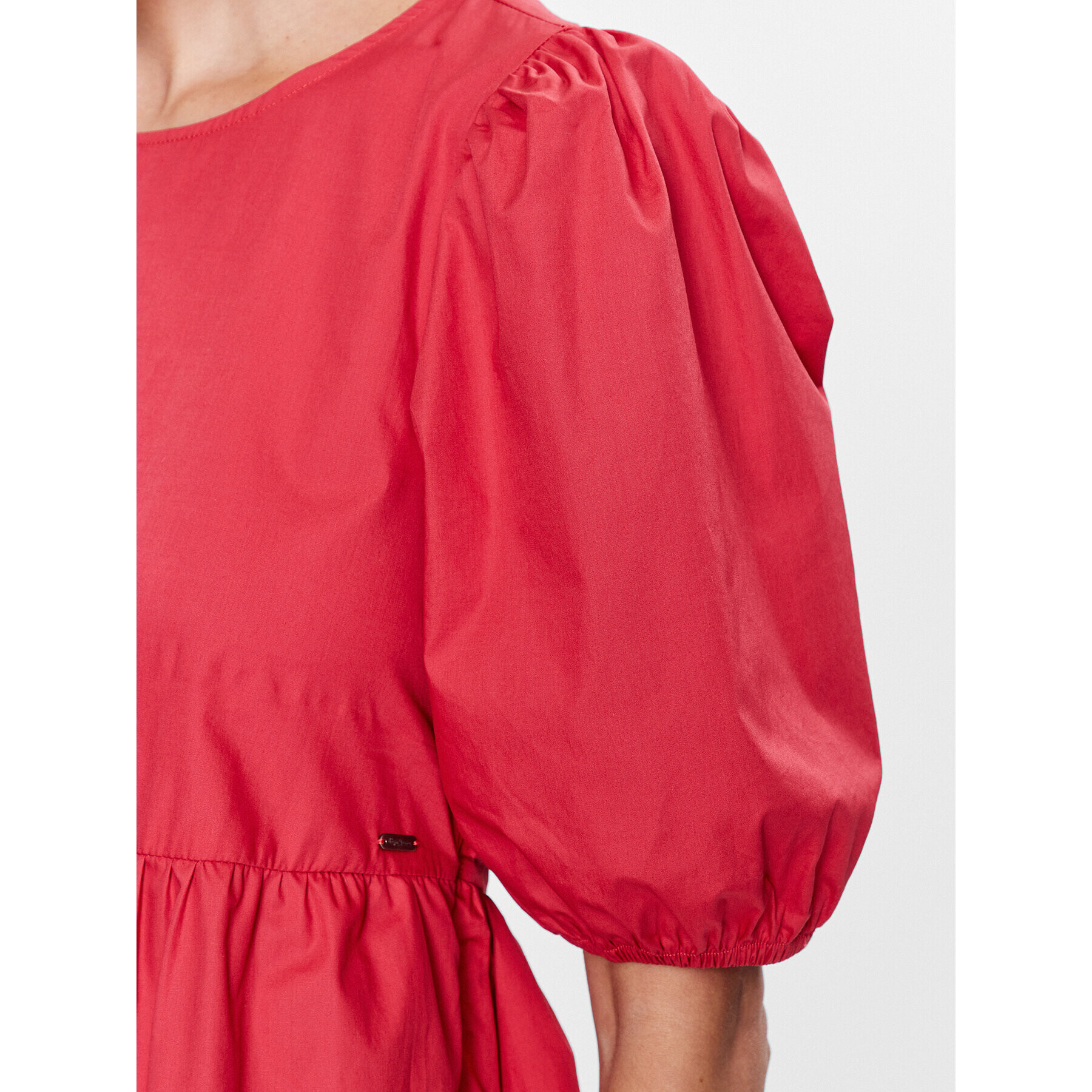Pepe Jeans Ежедневна рокля Bella PL953238 Червен Regular Fit - Pepit.bg