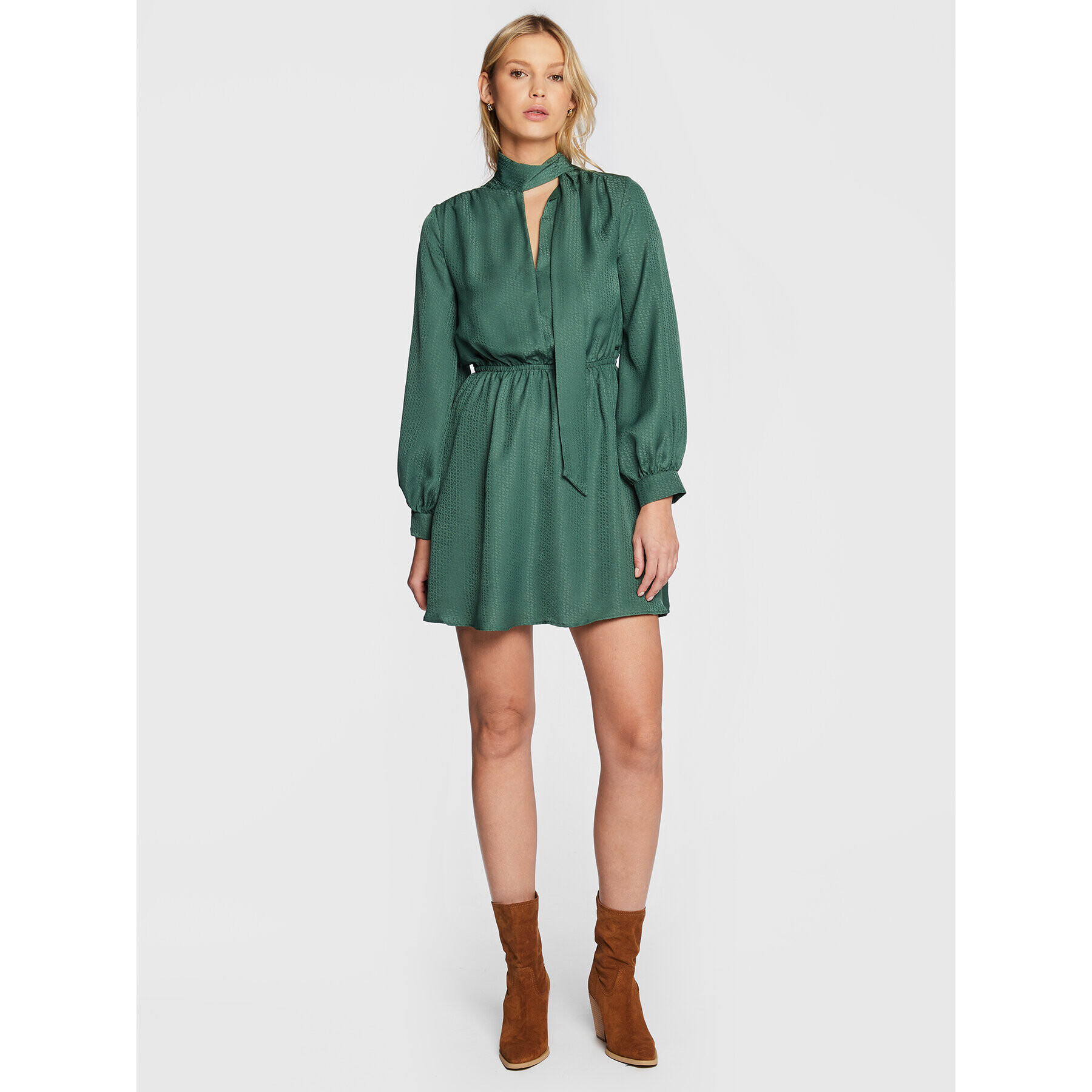 Pepe Jeans Ежедневна рокля Lys PL953156 Зелен Regular Fit - Pepit.bg