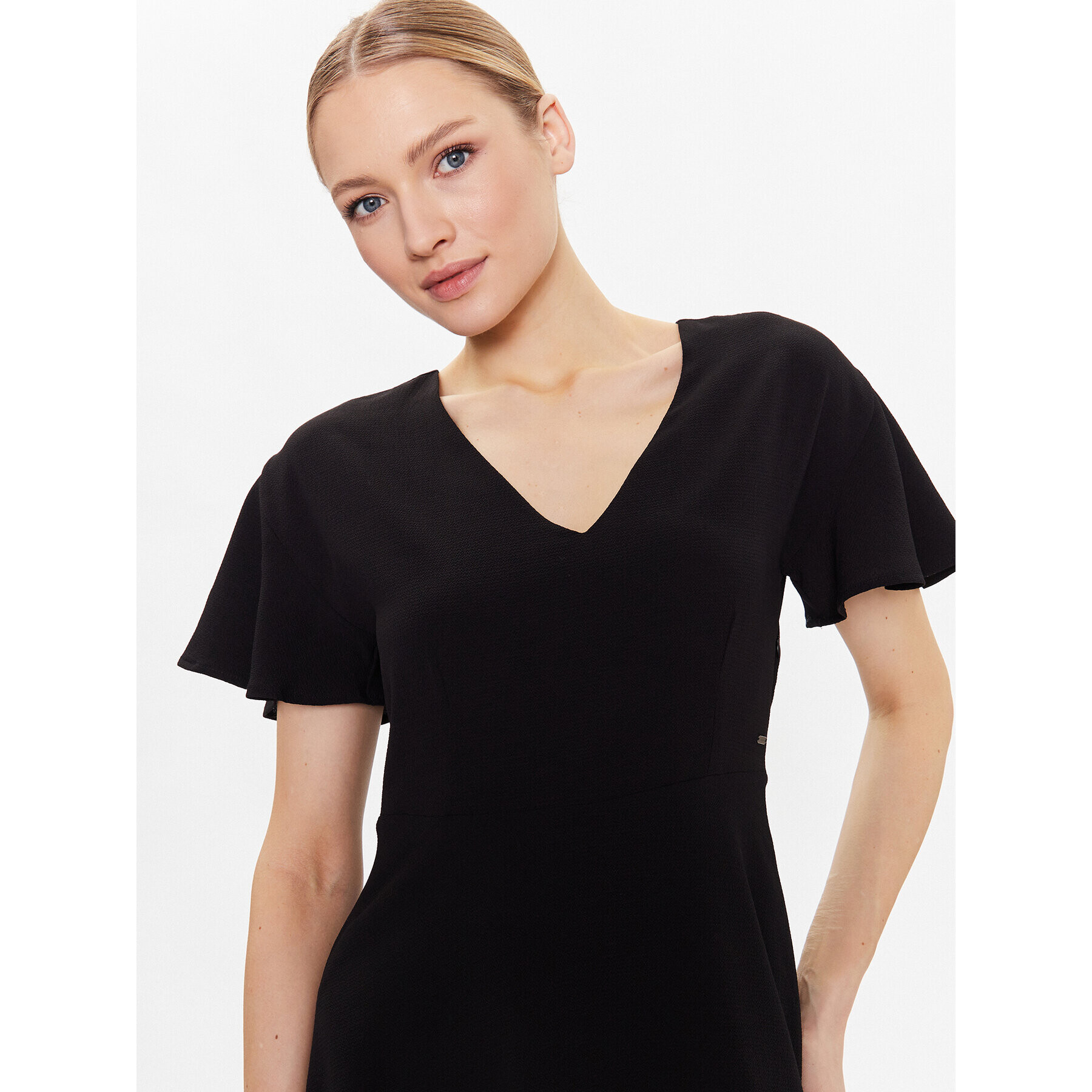 Pepe Jeans Ежедневна рокля Pat PL953206 Черен Regular Fit - Pepit.bg