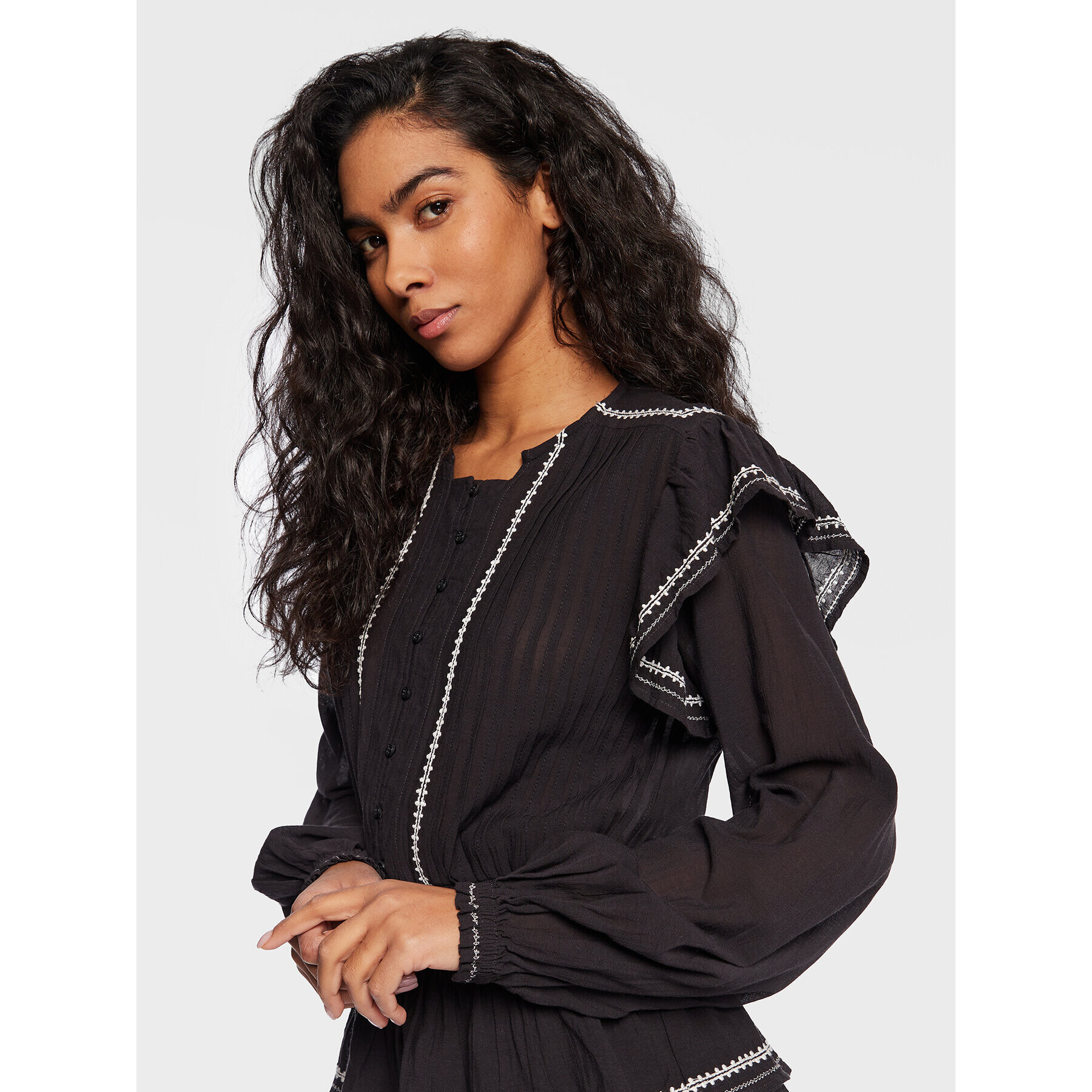 Pepe Jeans Ежедневна рокля Paula PL953208 Черен Regular Fit - Pepit.bg