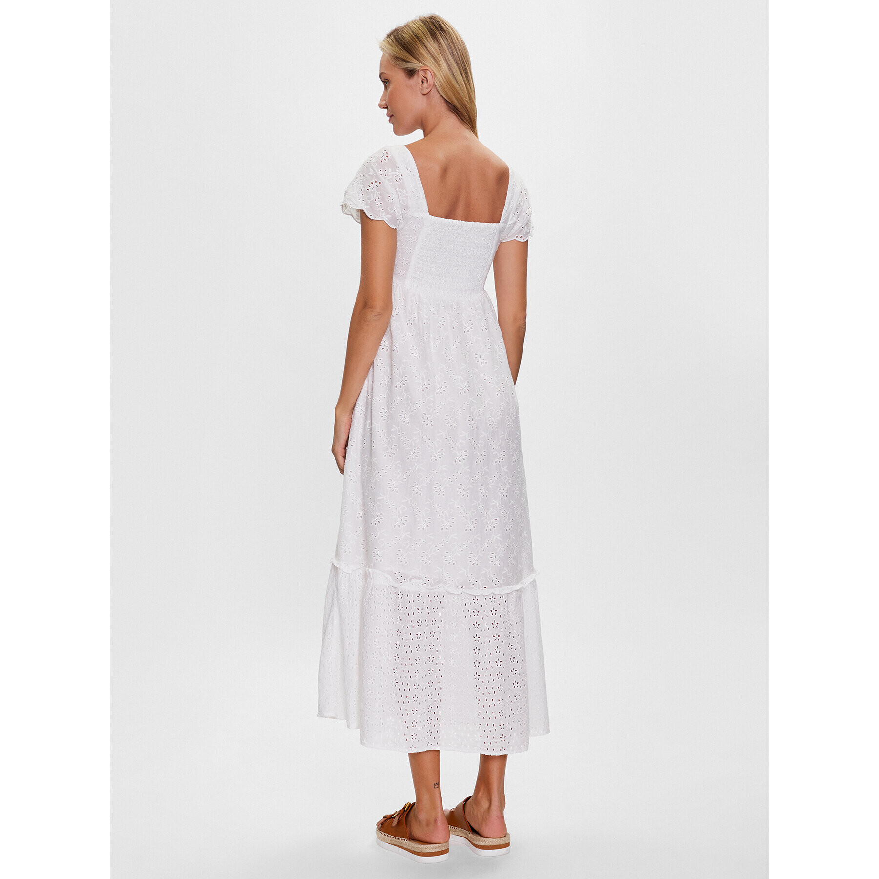 Pepe Jeans Ежедневна рокля Peri PL953274 Бял Regular Fit - Pepit.bg