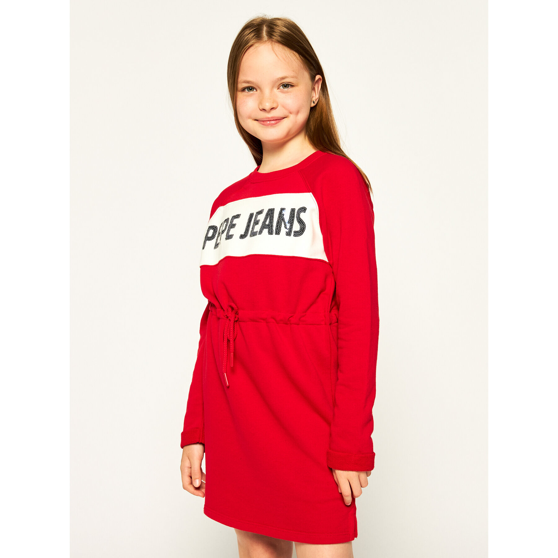 Pepe Jeans Ежедневна рокля Aurora PG951424 Червен Regular Fit - Pepit.bg