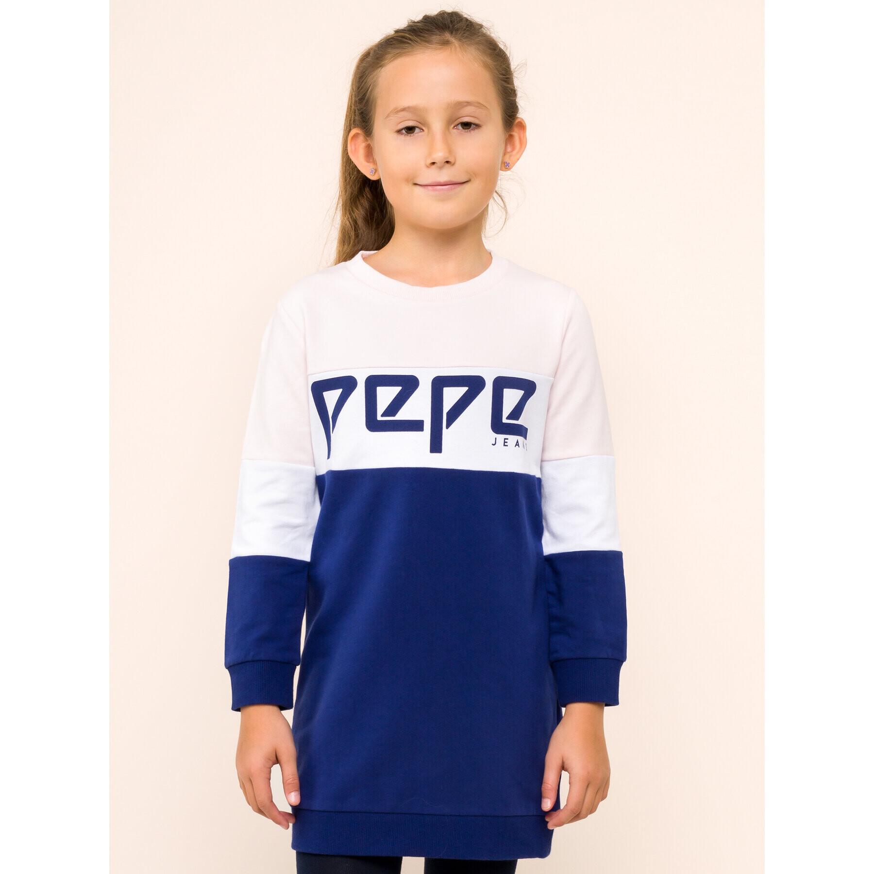 Pepe Jeans Ежедневна рокля PG951240 Тъмносин Regular Fit - Pepit.bg