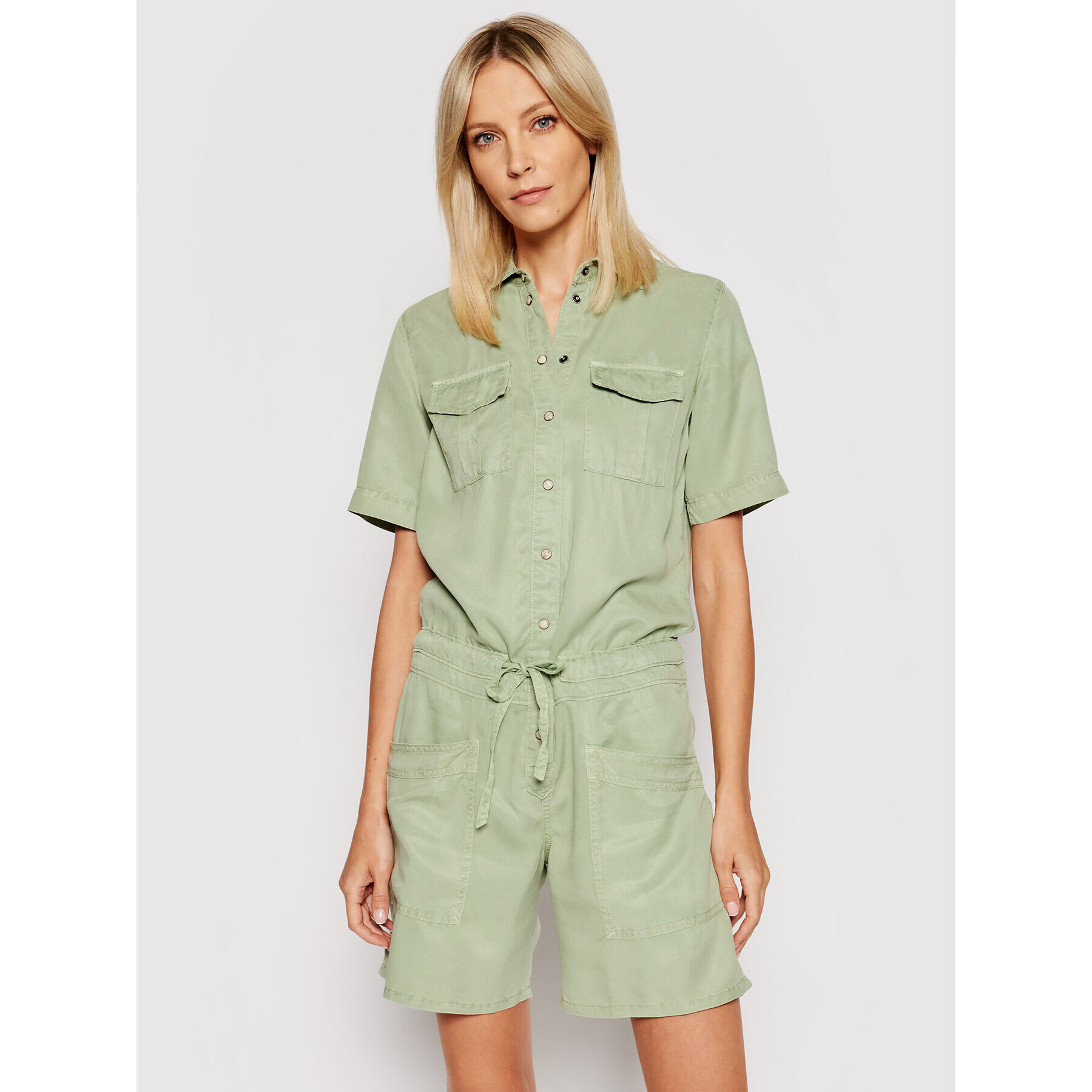 Pepe Jeans Гащеризон Tory PL230336 Зелен Regular Fit - Pepit.bg