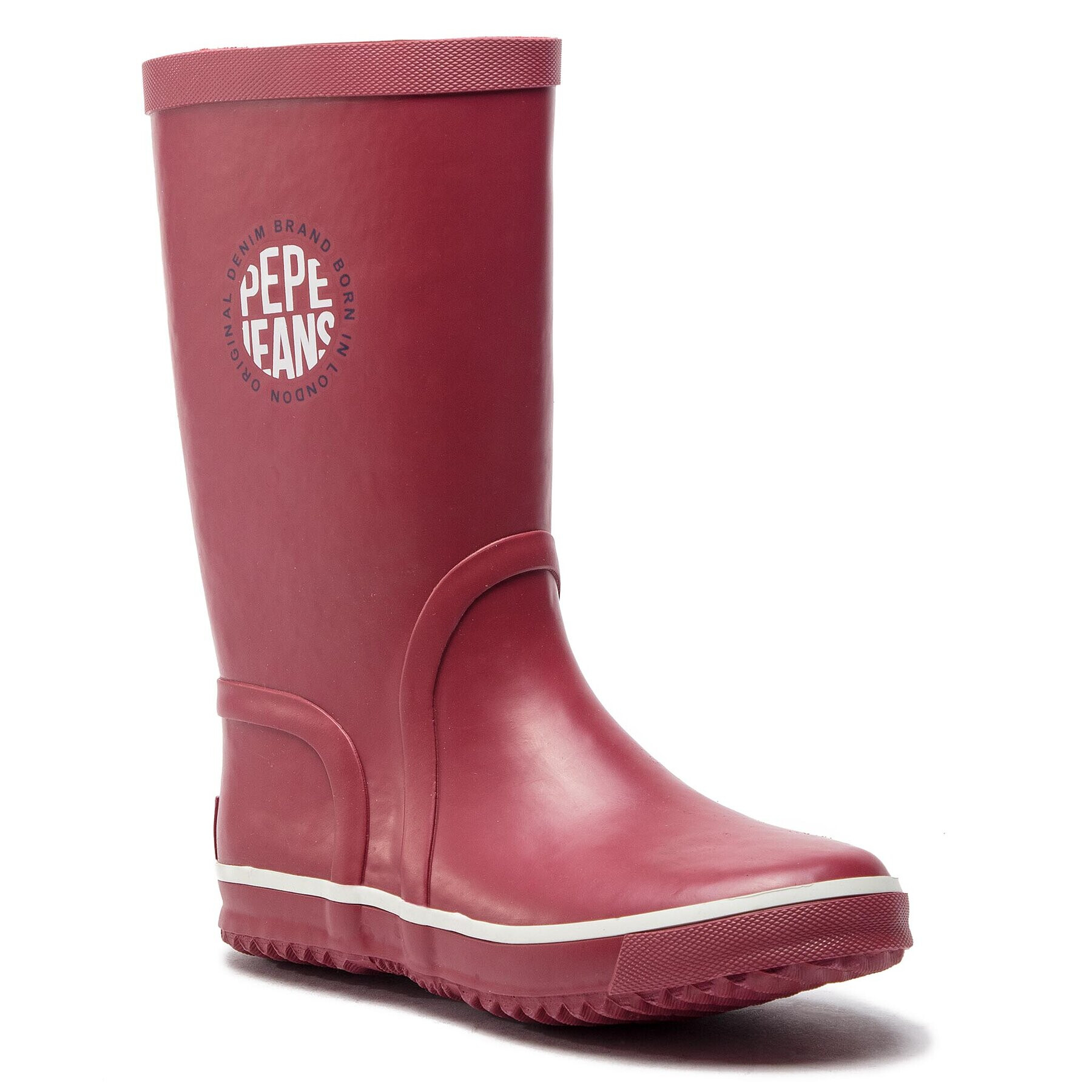 Pepe Jeans Гумени ботуши Rain Logo PBS50076 Бордо - Pepit.bg
