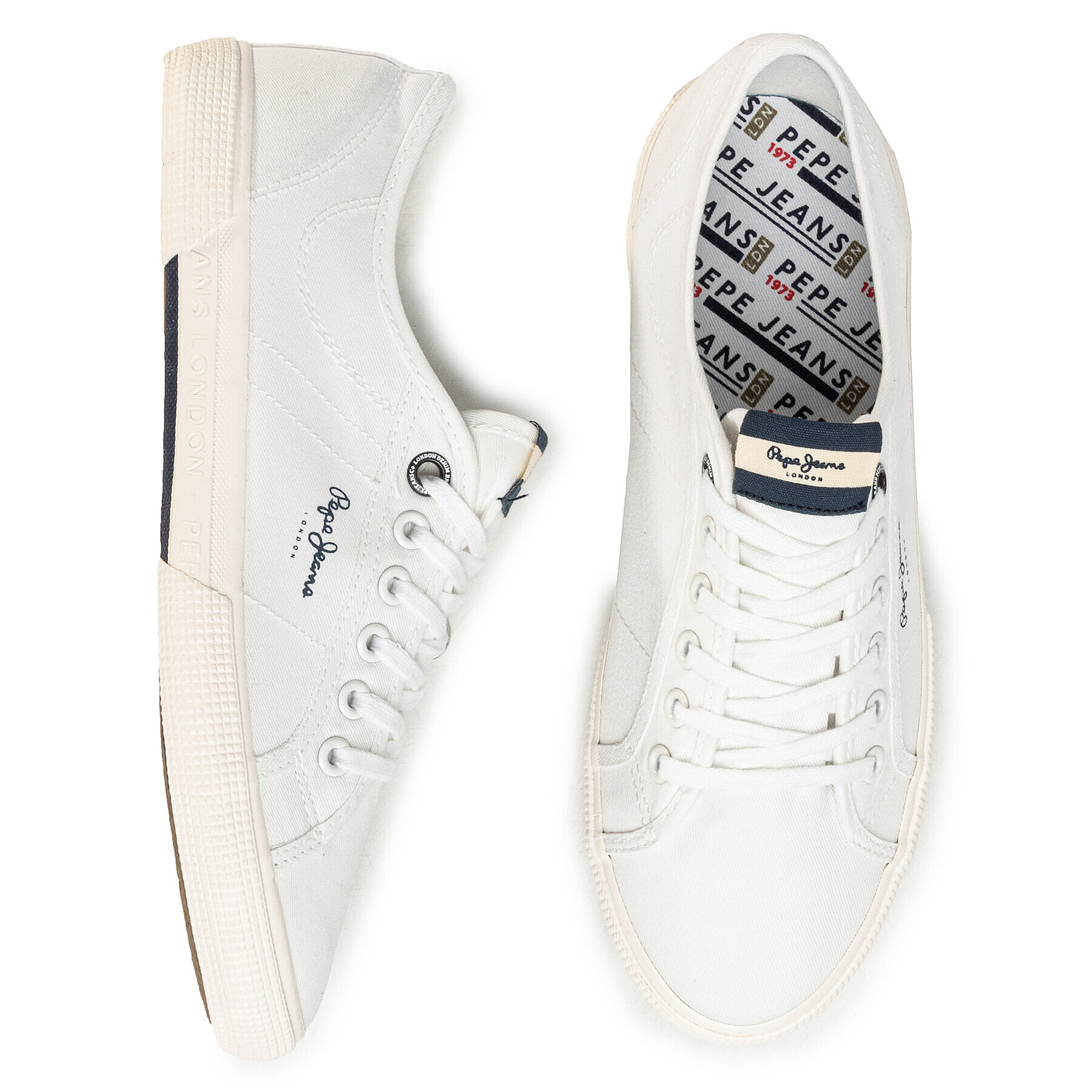 Pepe Jeans Гуменки Aberman Smart PMS30625 Бял - Pepit.bg