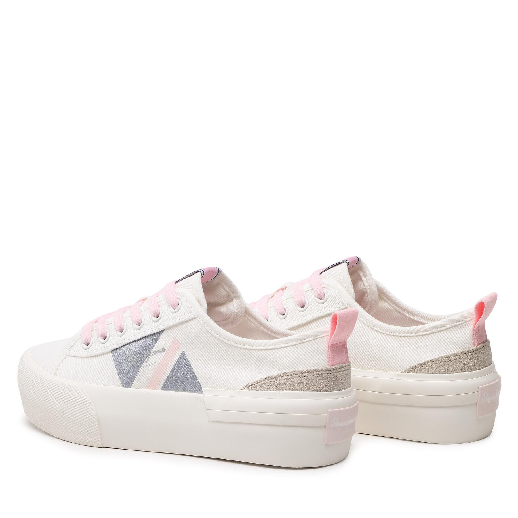 Pepe Jeans Гуменки Allen Flag Color W PLS31488 Бял - Pepit.bg