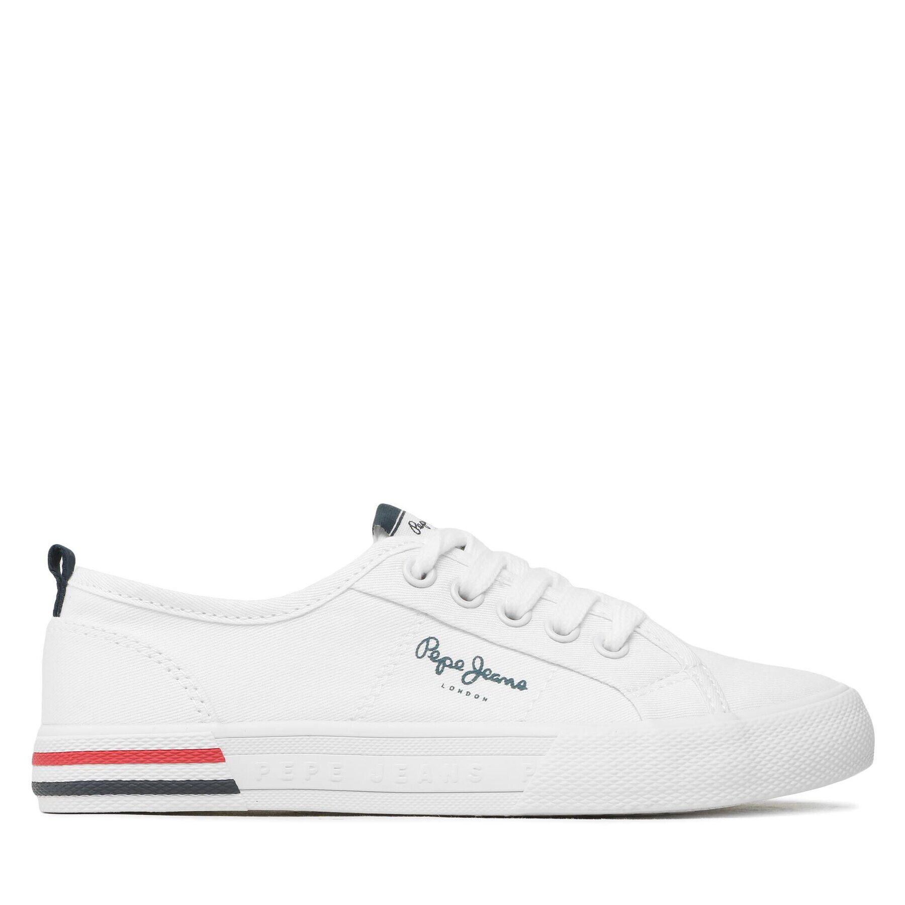 Pepe Jeans Гуменки Brady Basic Boy PBS30549 Бял - Pepit.bg