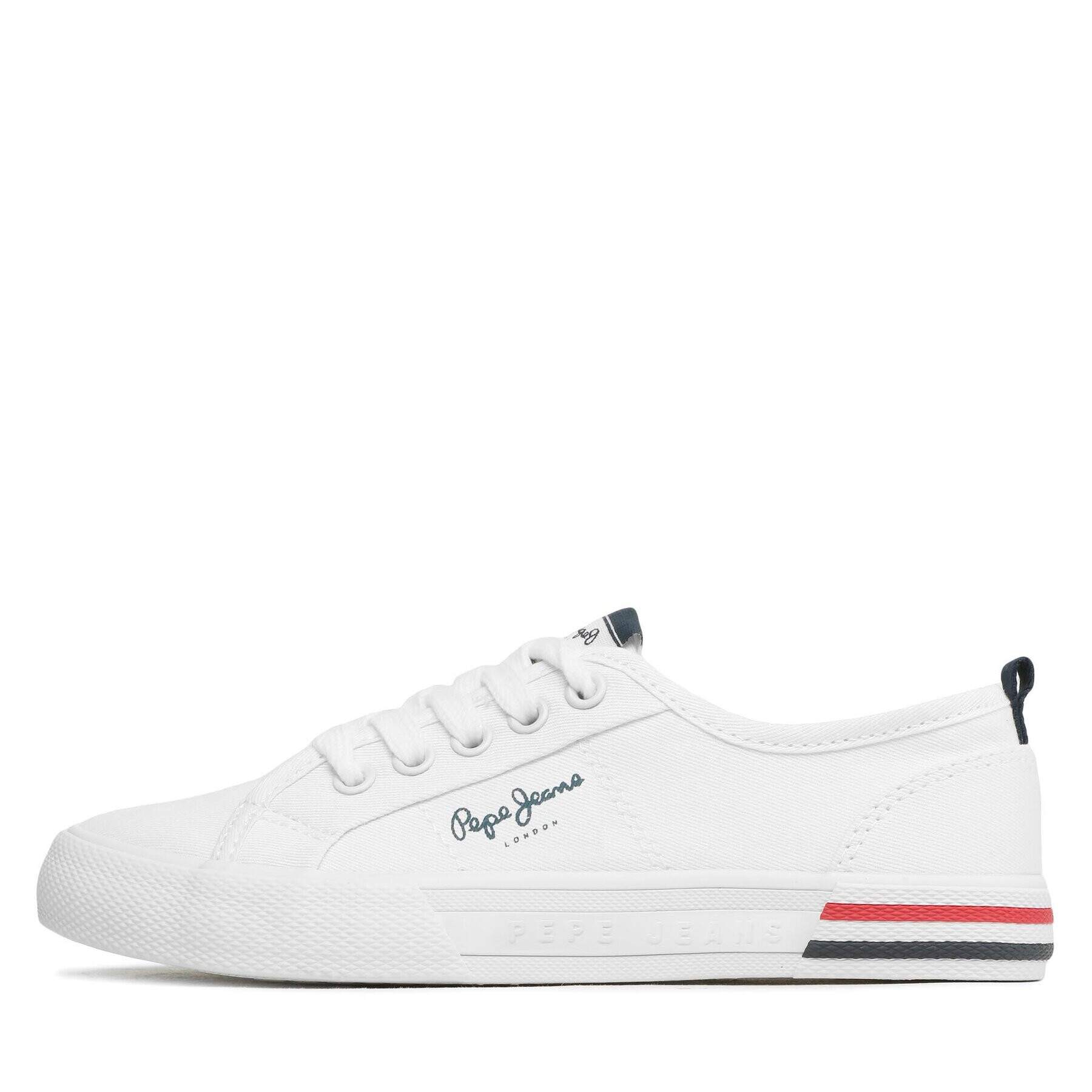 Pepe Jeans Гуменки Brady Basic Boy PBS30549 Бял - Pepit.bg