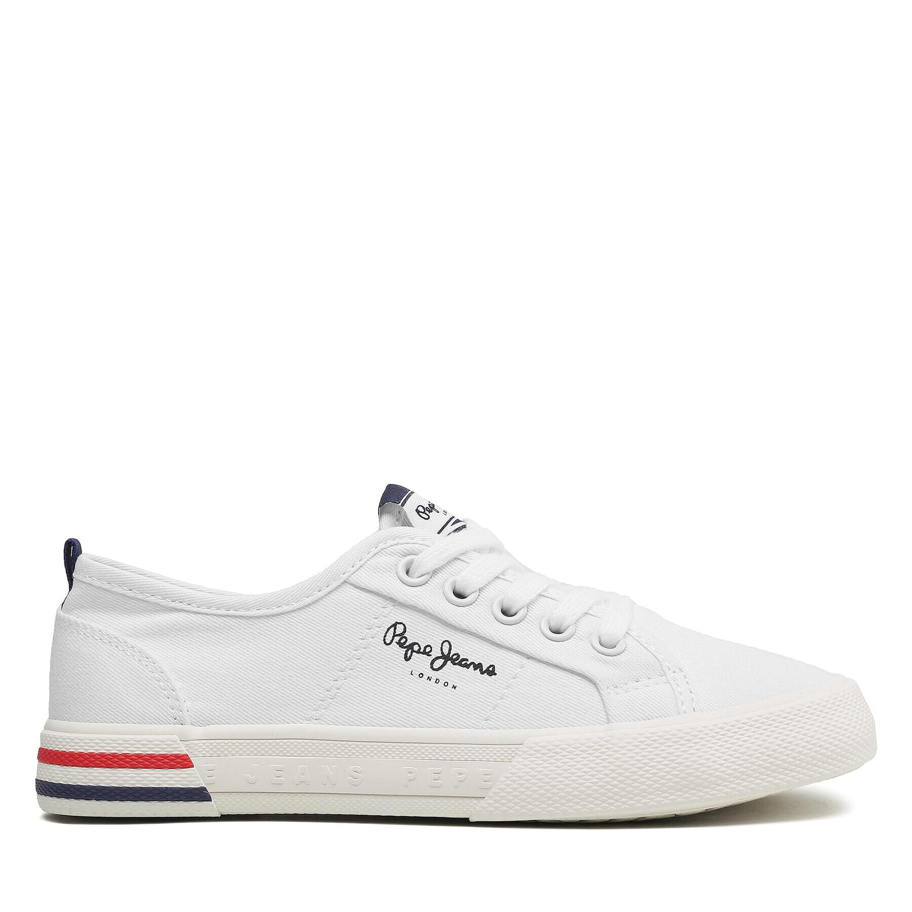 Pepe Jeans Гуменки Brady Basic G PGS30561 Бял - Pepit.bg