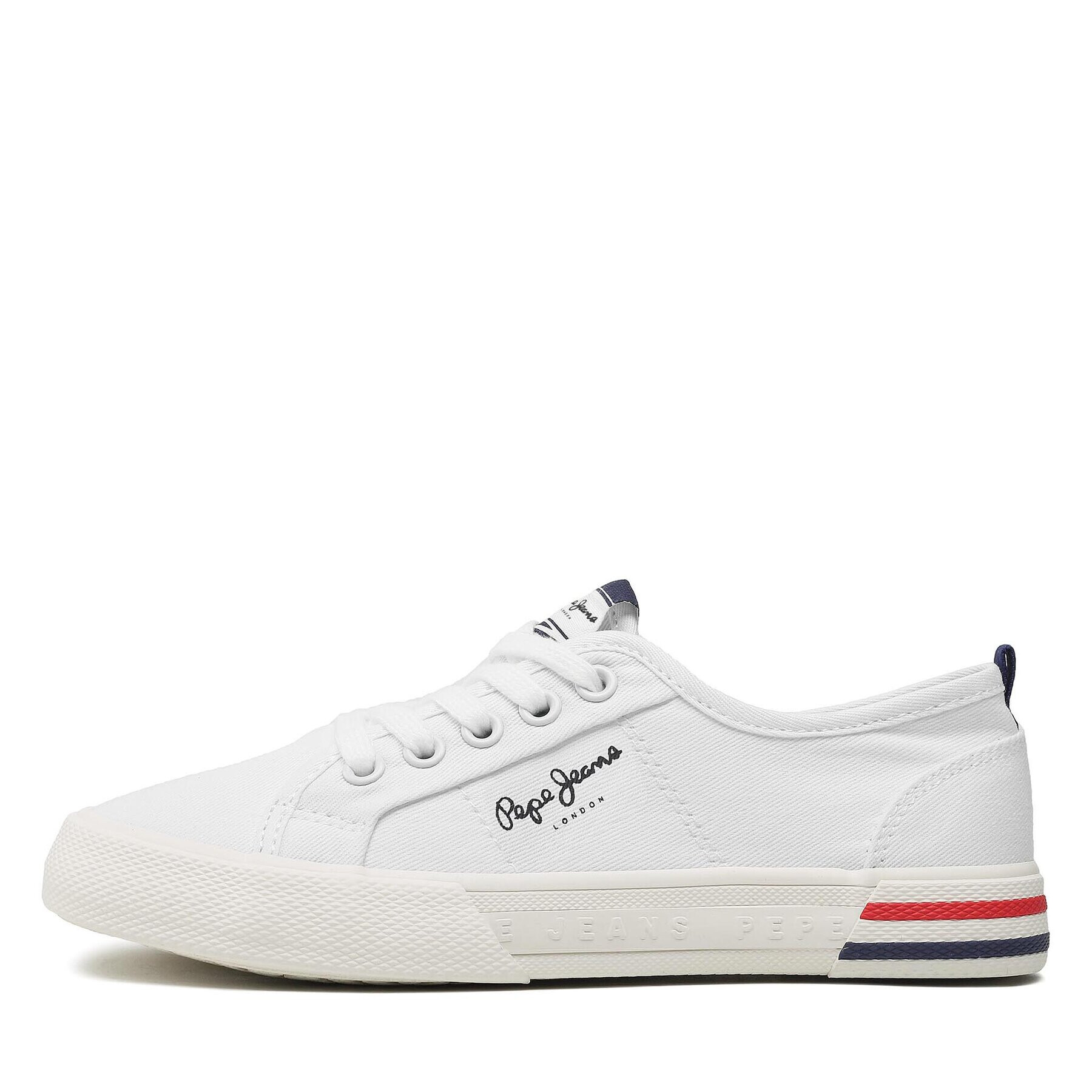 Pepe Jeans Гуменки Brady Basic G PGS30561 Бял - Pepit.bg