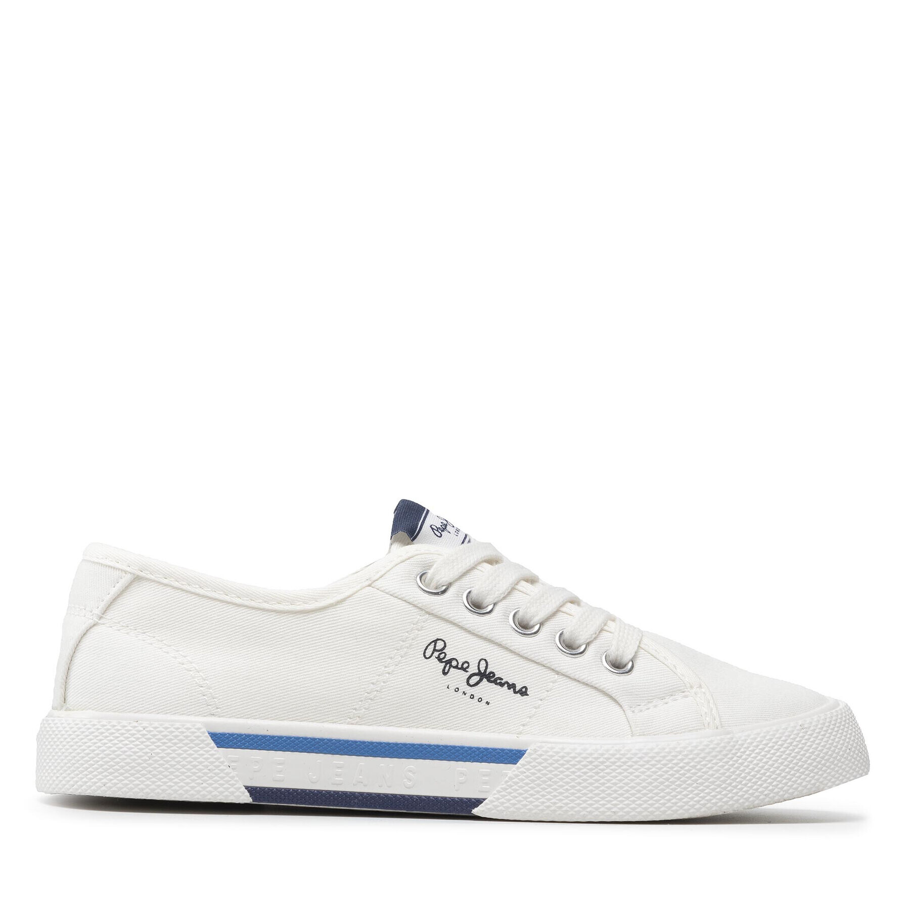 Pepe Jeans Гуменки Brady Boy Basic PBS30527 Бял - Pepit.bg