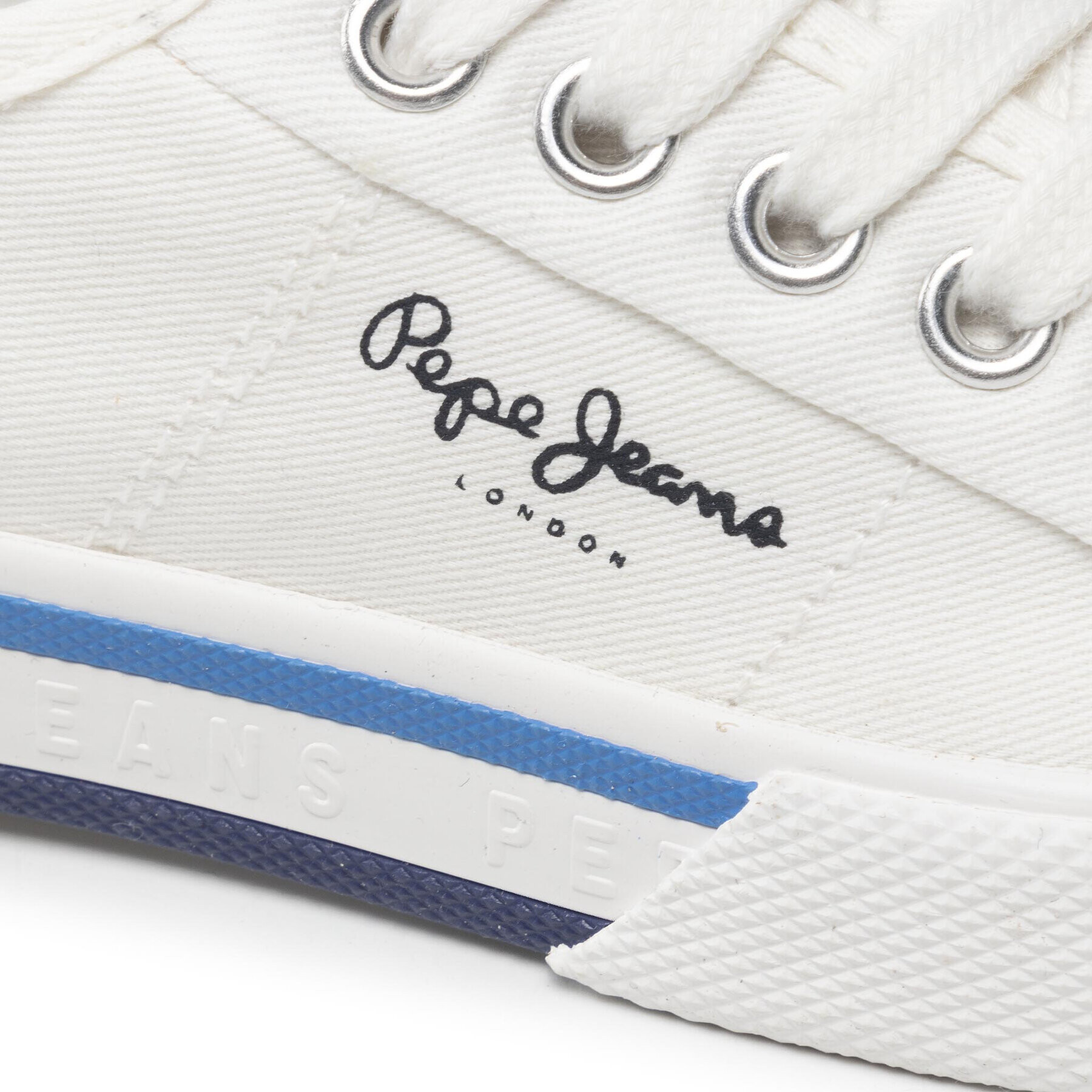 Pepe Jeans Гуменки Brady Boy Basic PBS30527 Бял - Pepit.bg