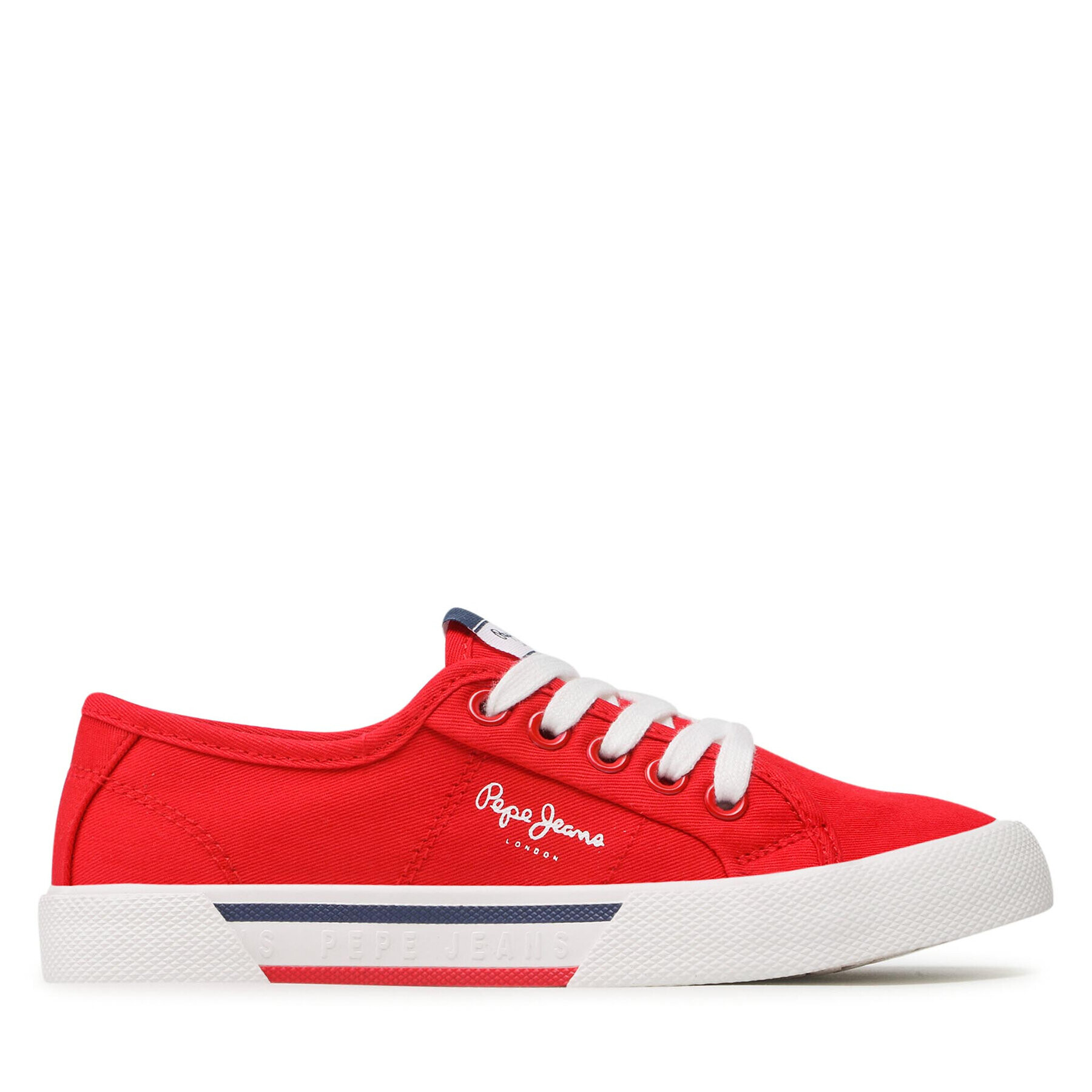 Pepe Jeans Гуменки Brady Boy Basic PBS30527 Червен - Pepit.bg