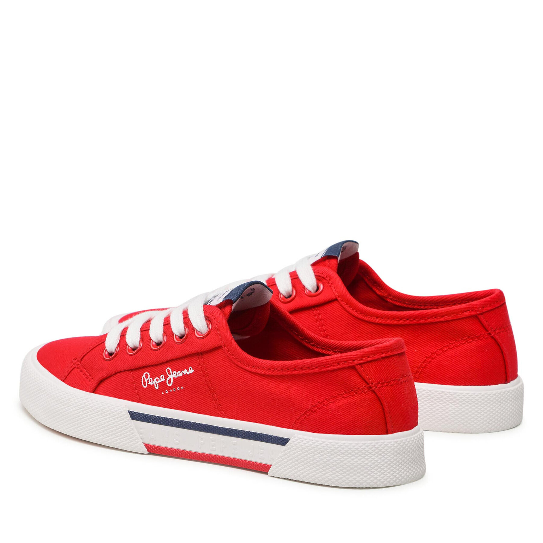 Pepe Jeans Гуменки Brady Boy Basic PBS30527 Червен - Pepit.bg