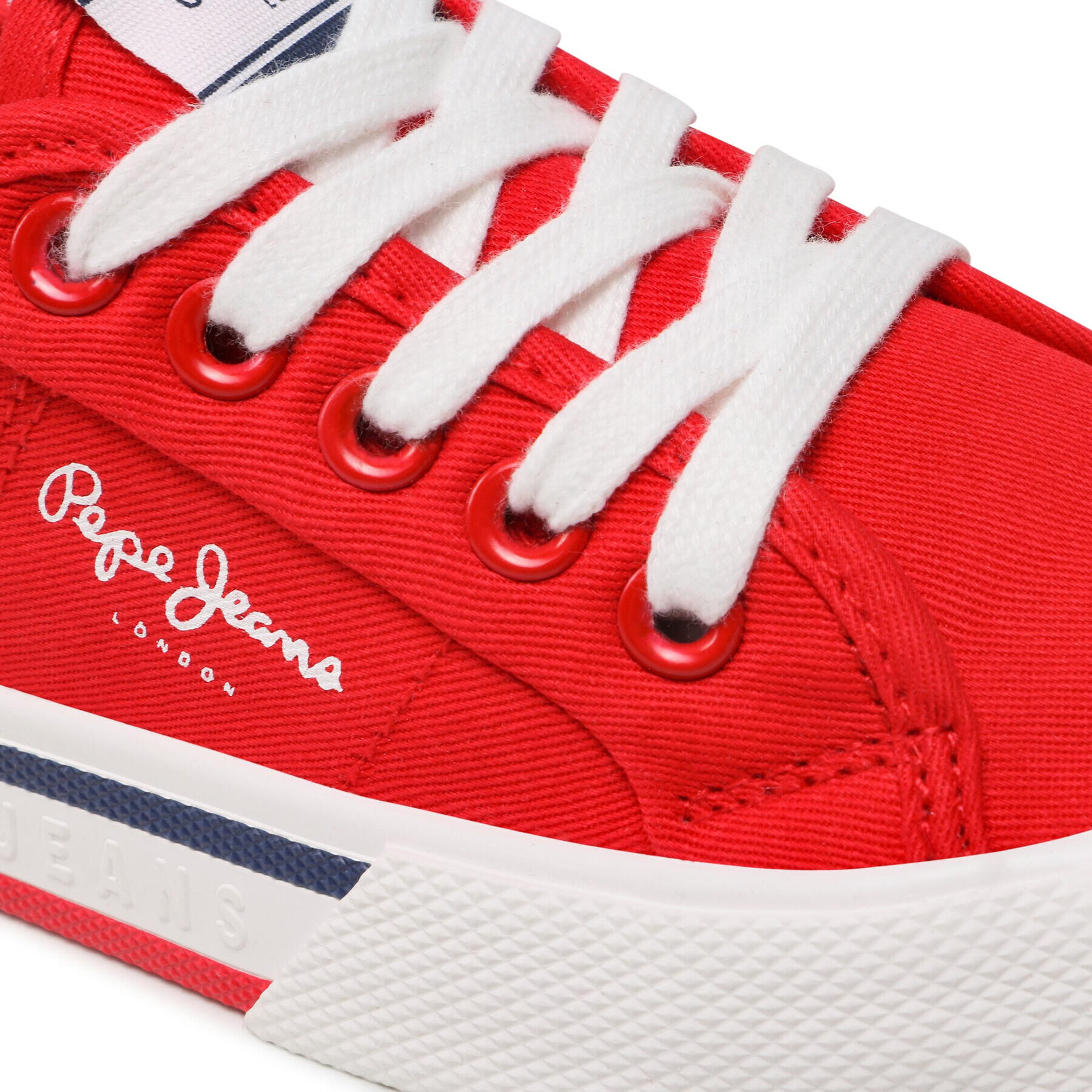 Pepe Jeans Гуменки Brady Boy Basic PBS30527 Червен - Pepit.bg