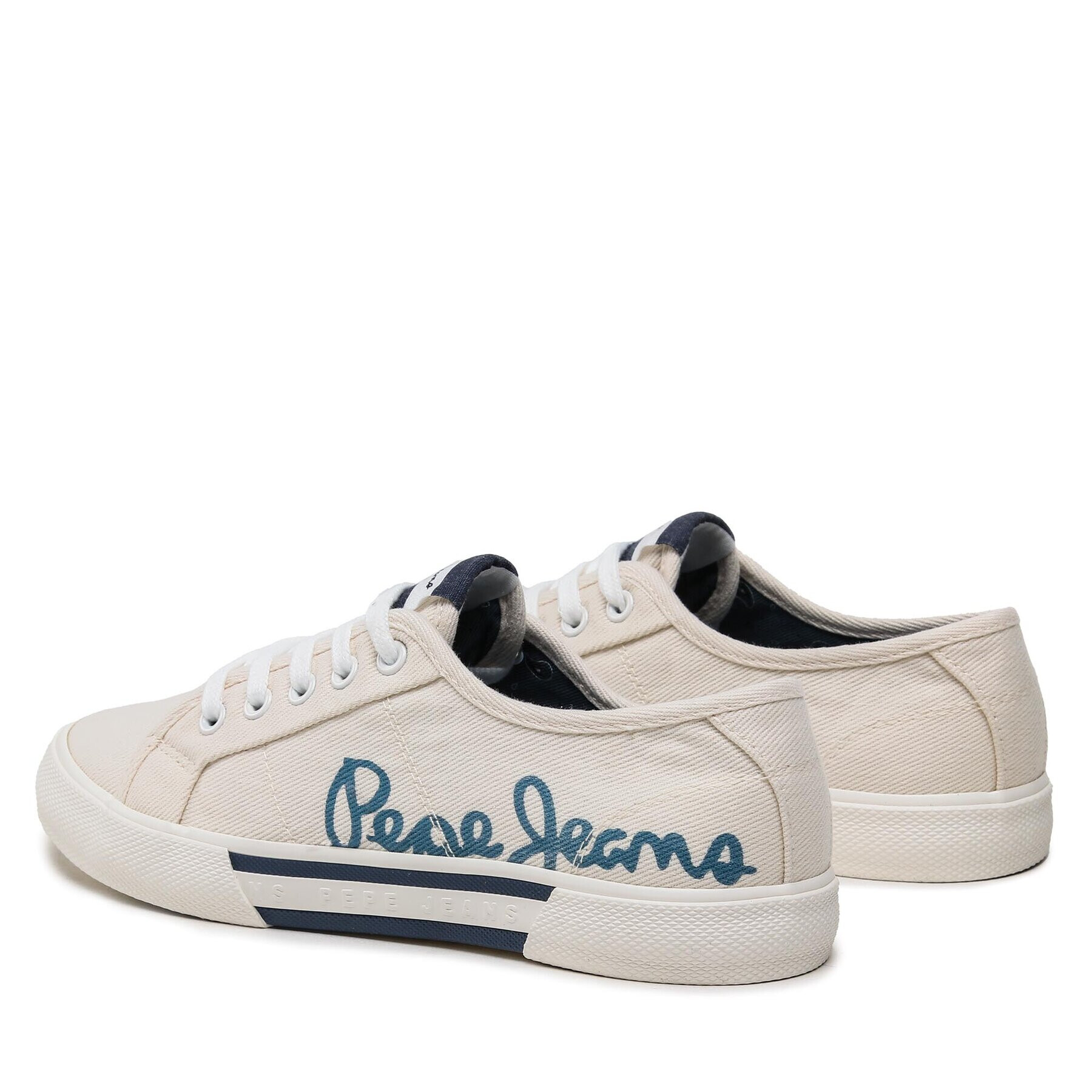 Pepe Jeans Гуменки Brady Denim W PLS31438 Бял - Pepit.bg