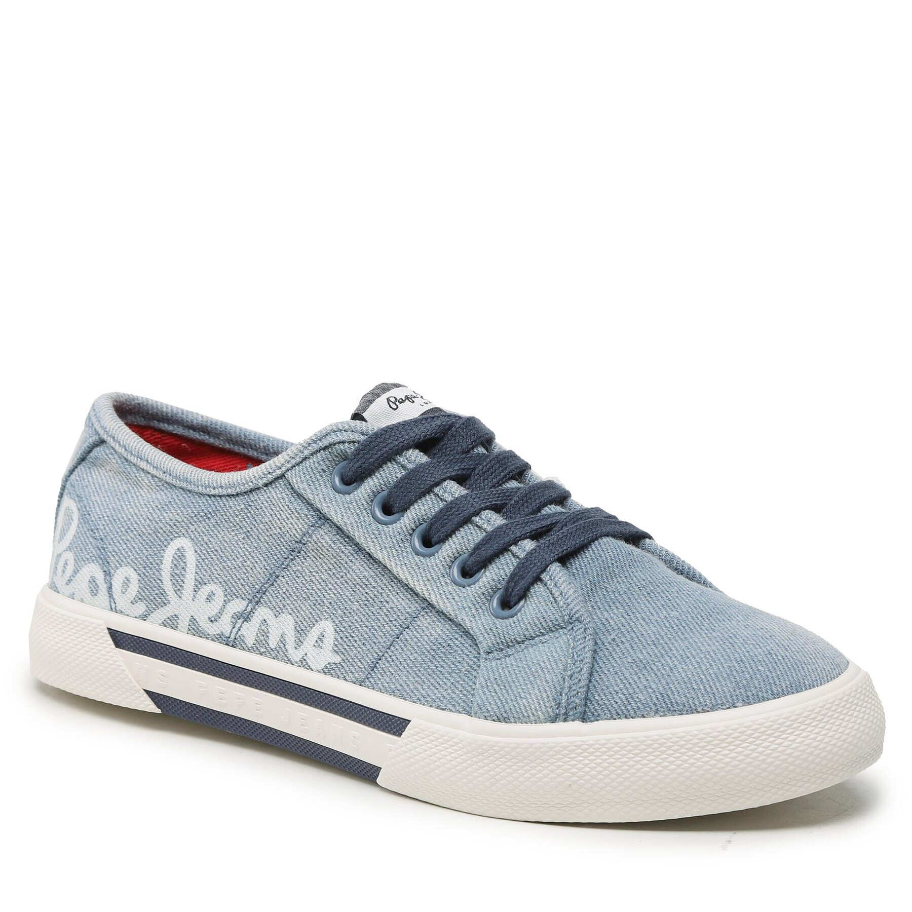 Pepe Jeans Гуменки Brady Denim W PLS31438 Син - Pepit.bg