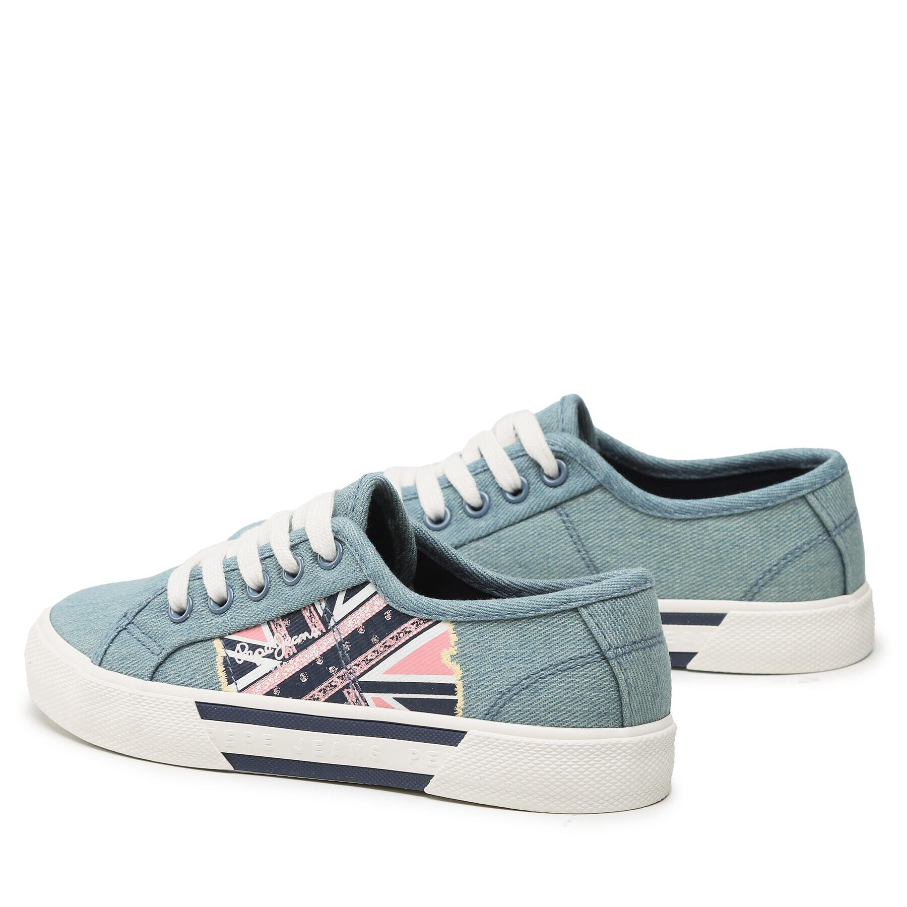 Pepe Jeans Гуменки Brady Flag G PGS30563 Син - Pepit.bg