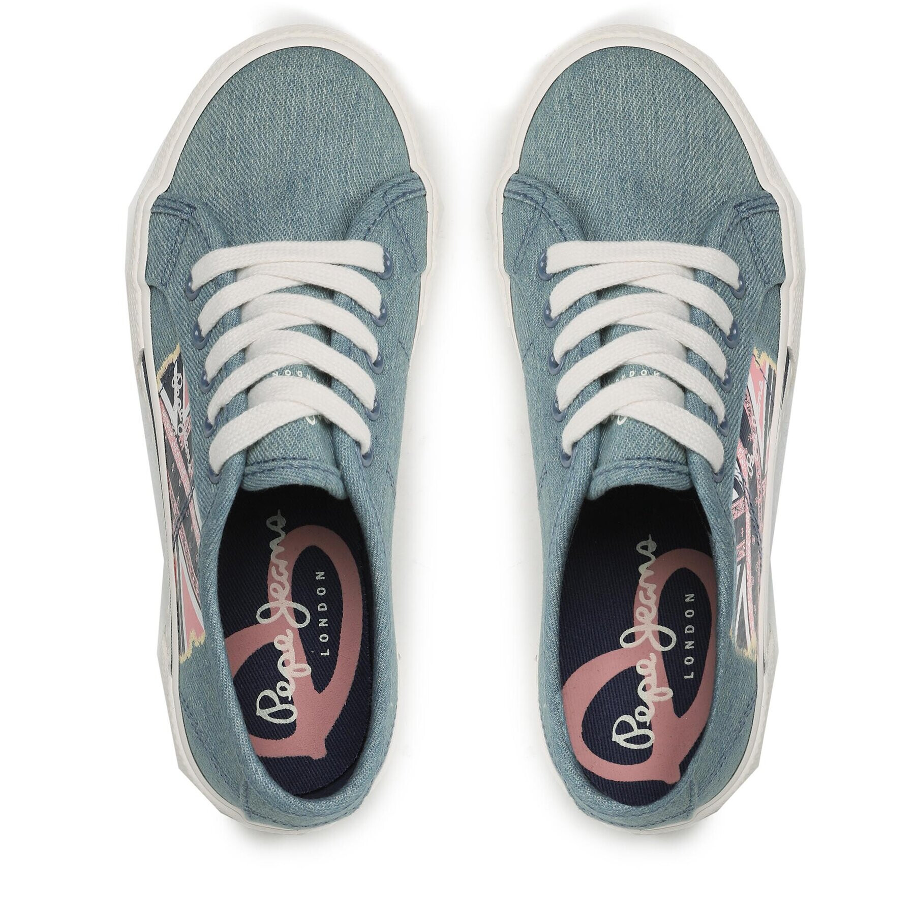 Pepe Jeans Гуменки Brady Flag G PGS30563 Син - Pepit.bg
